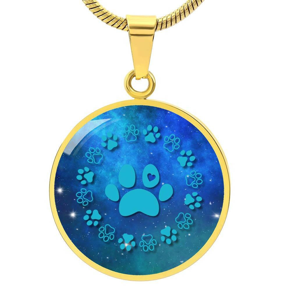 Blue Paws Necklace - Jewelry - Epileptic Al’s Shop