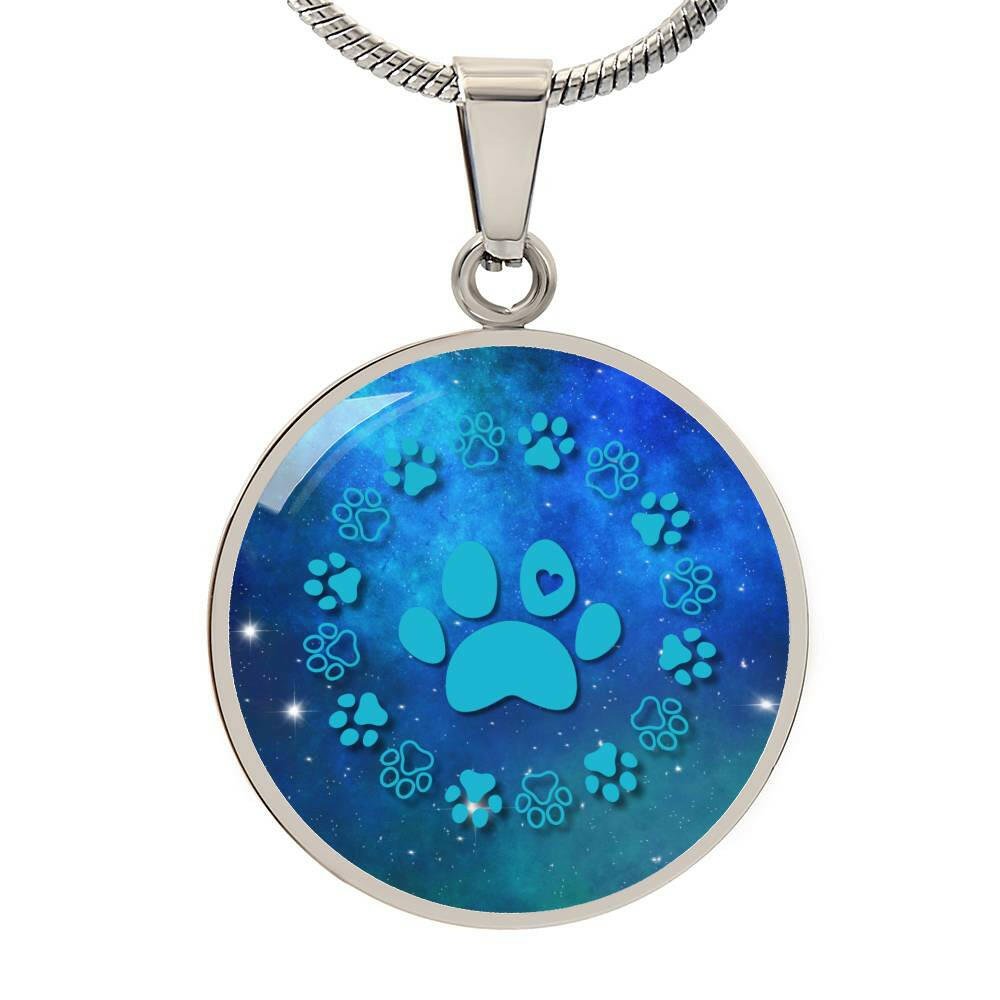Blue Paws Necklace - Jewelry - Epileptic Al’s Shop
