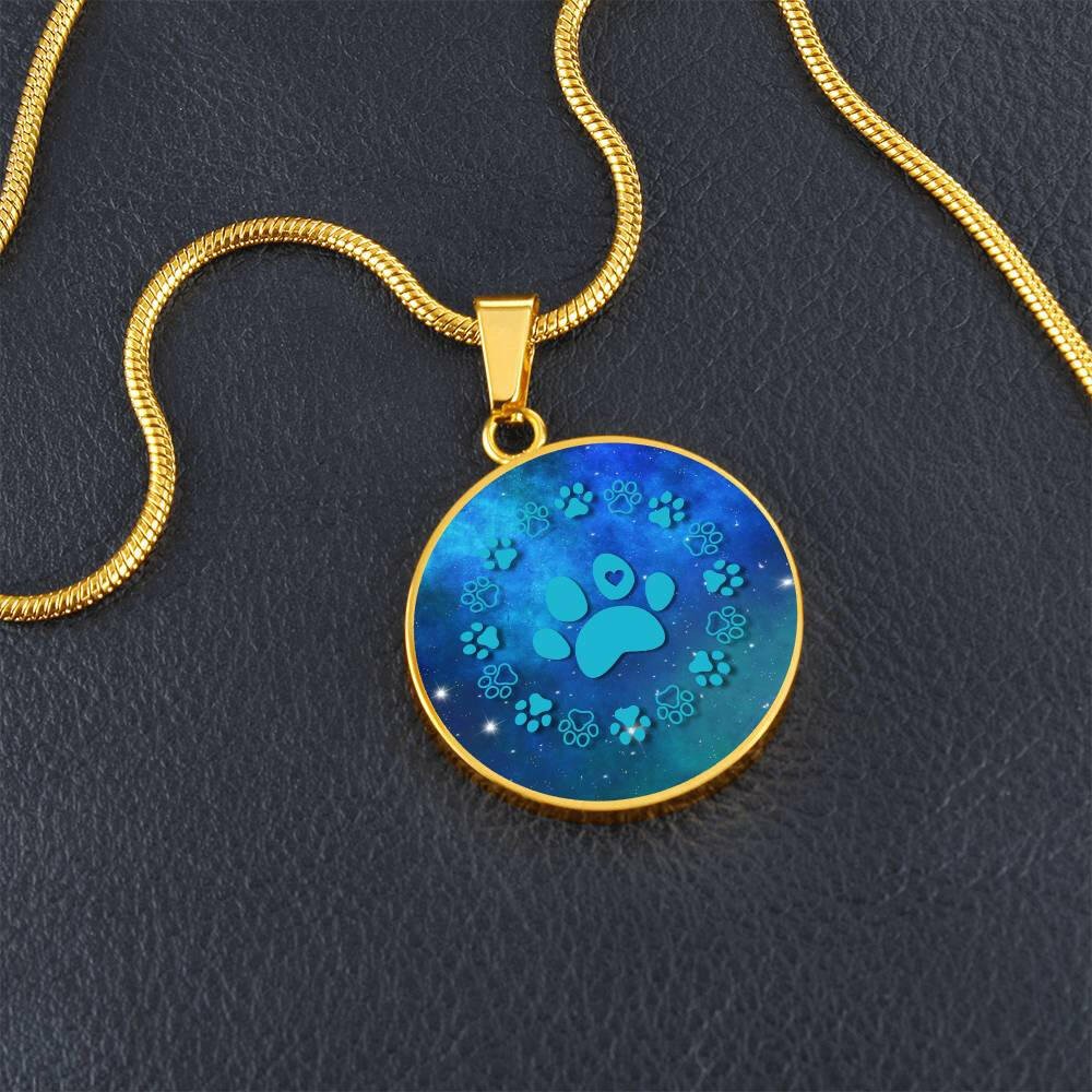 Blue Paws Necklace - Jewelry - Epileptic Al’s Shop