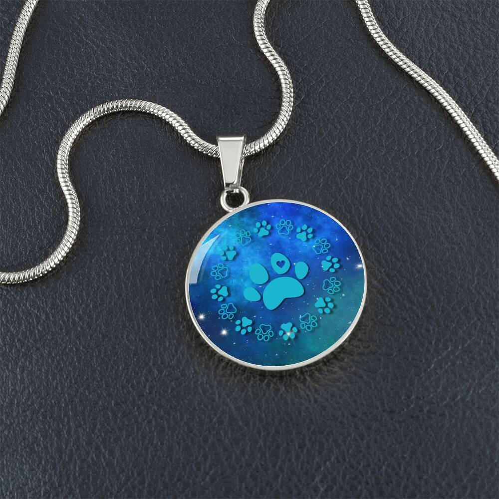 Blue Paws Necklace - Jewelry - Epileptic Al’s Shop