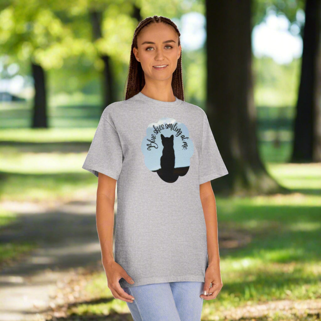 Blue Skies Kitty Unisex Classic Tee - T - Shirt - Epileptic Al’s Shop