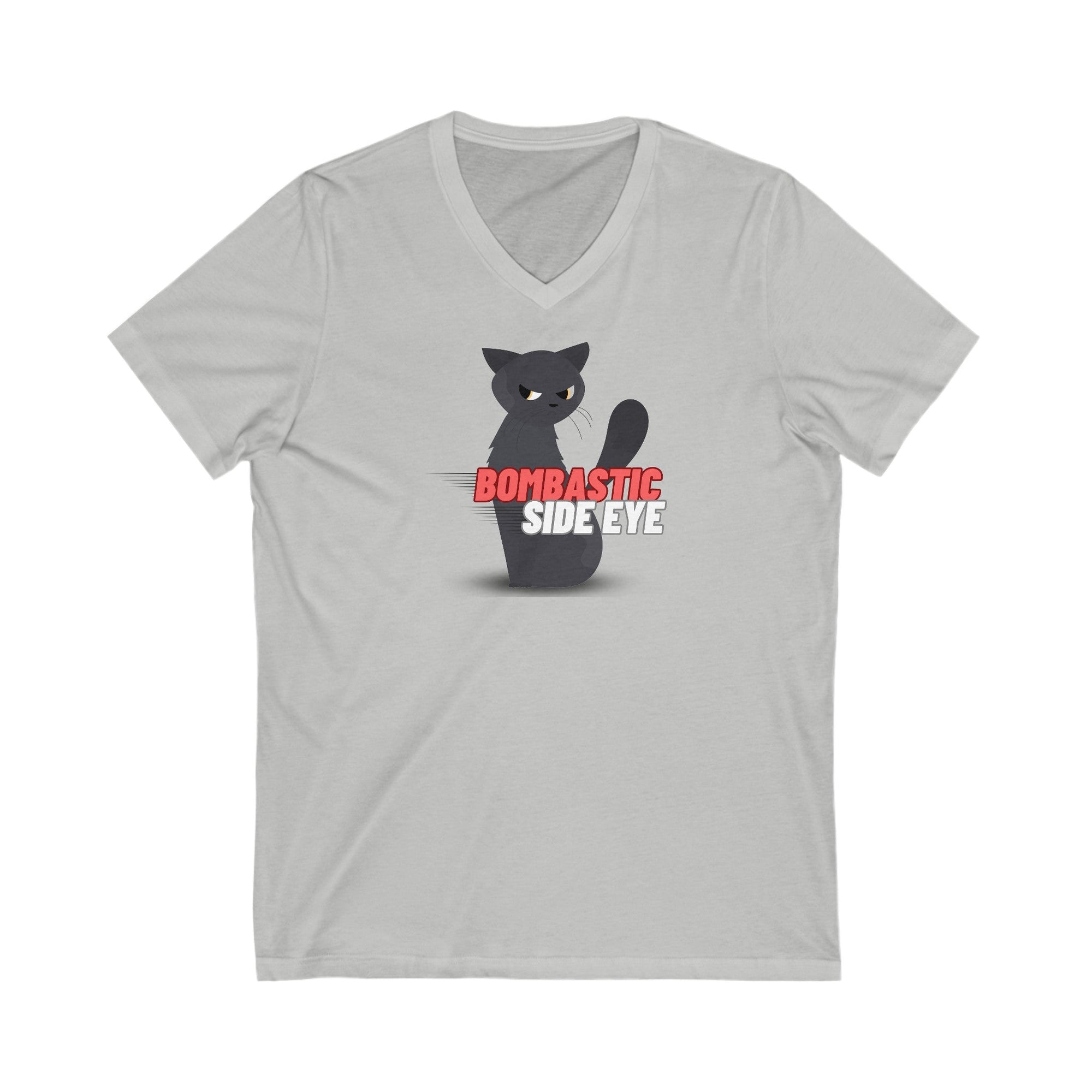 Bombastic Side Eye Unisex Jersey Short Sleeve Tee - V - neck - Epileptic Al’s Shop