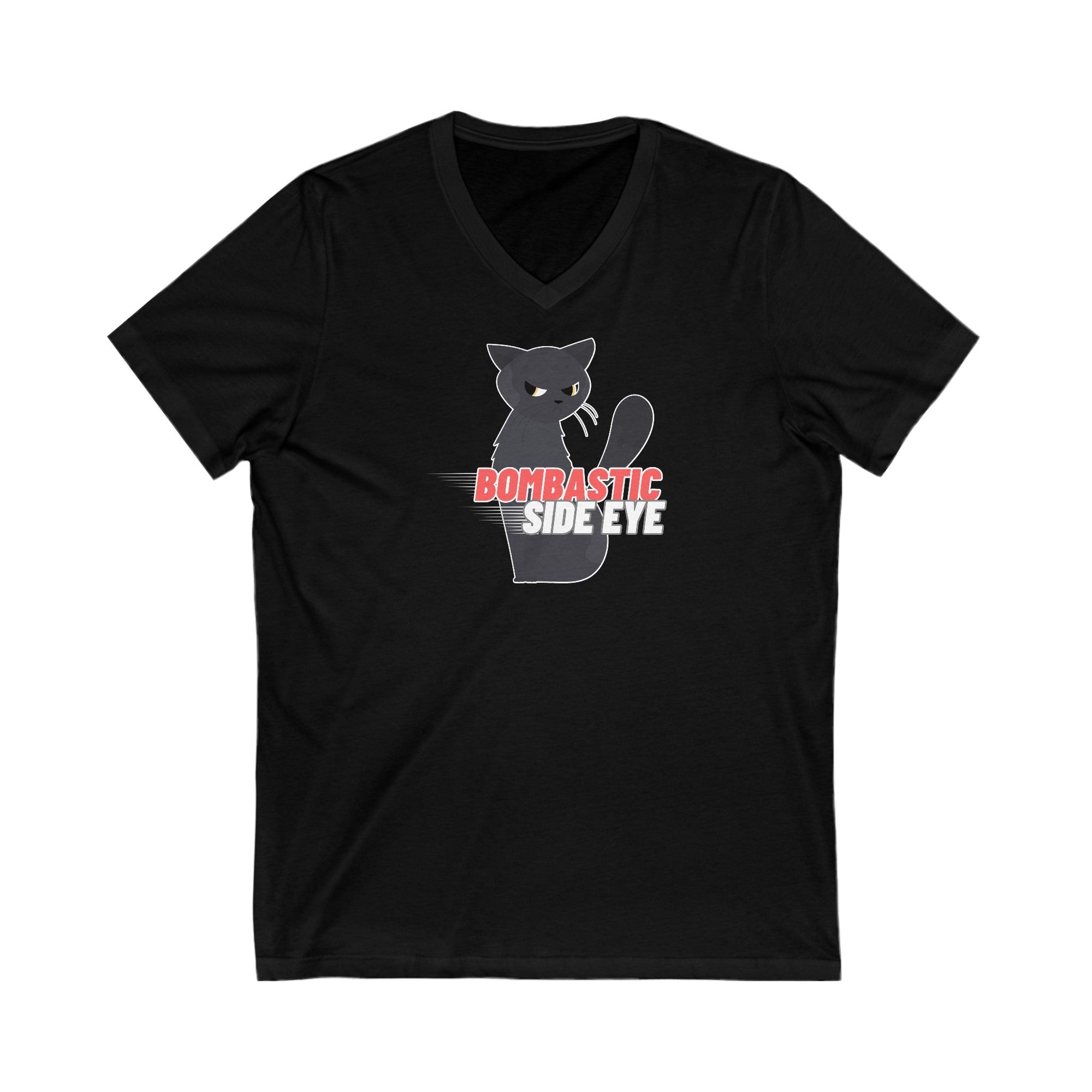 Bombastic Side Eye Unisex Jersey Short Sleeve Tee - V - neck - Epileptic Al’s Shop