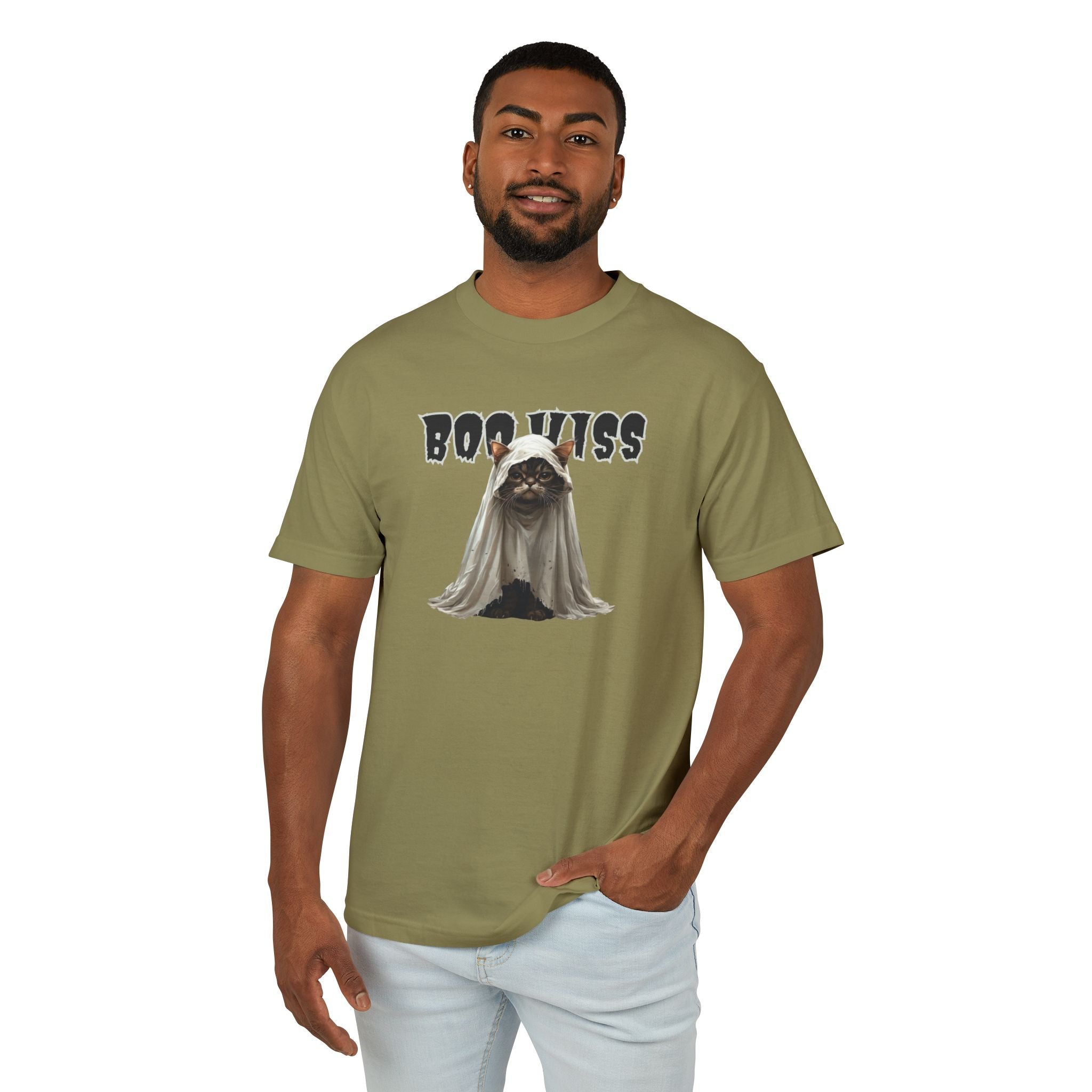 Boo Hiss Ghost Kitty Unisex Tee, Halloween Shirt - Clothing, T-shirts - EpiAl's Shop