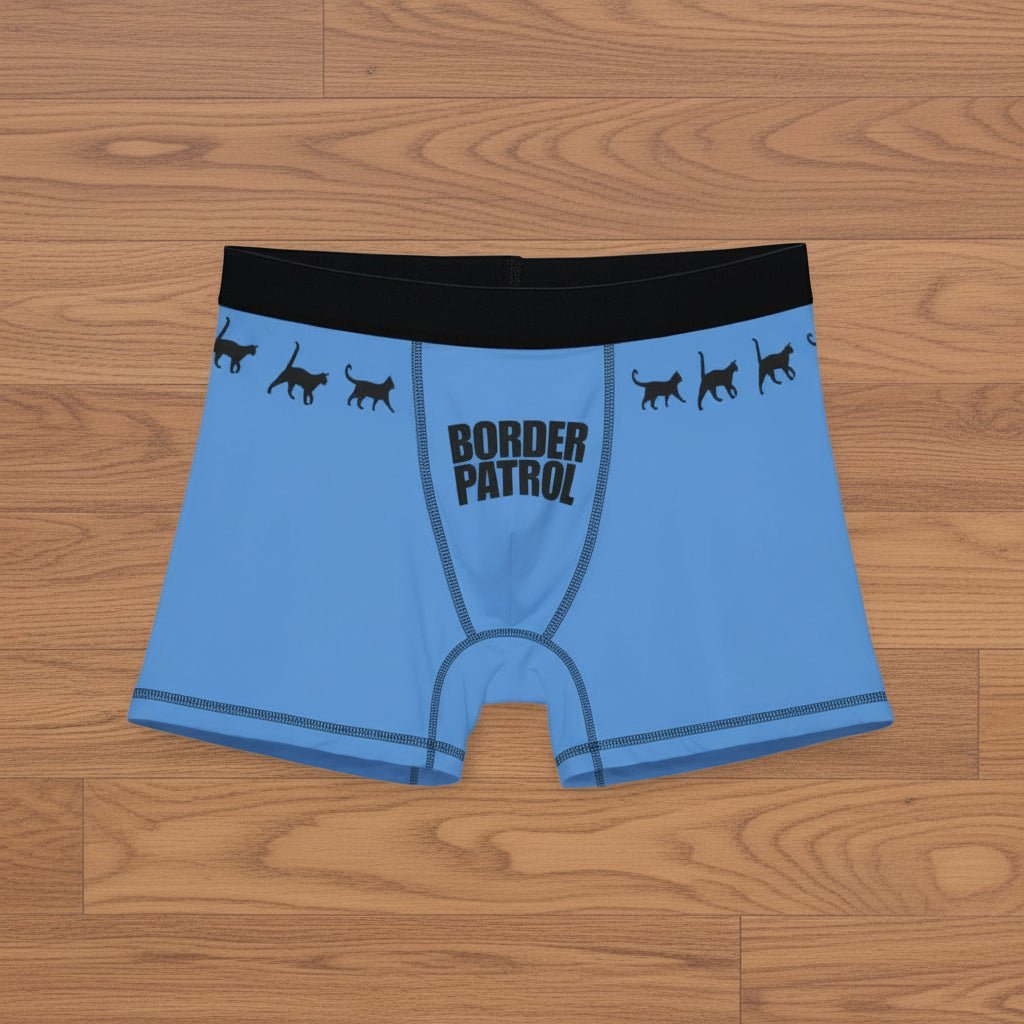 Border Patrol Cat Boxer Briefs – Men’s Stretch Boxer Briefs - Clothing, Men, Underwear - EpiAl's Shop