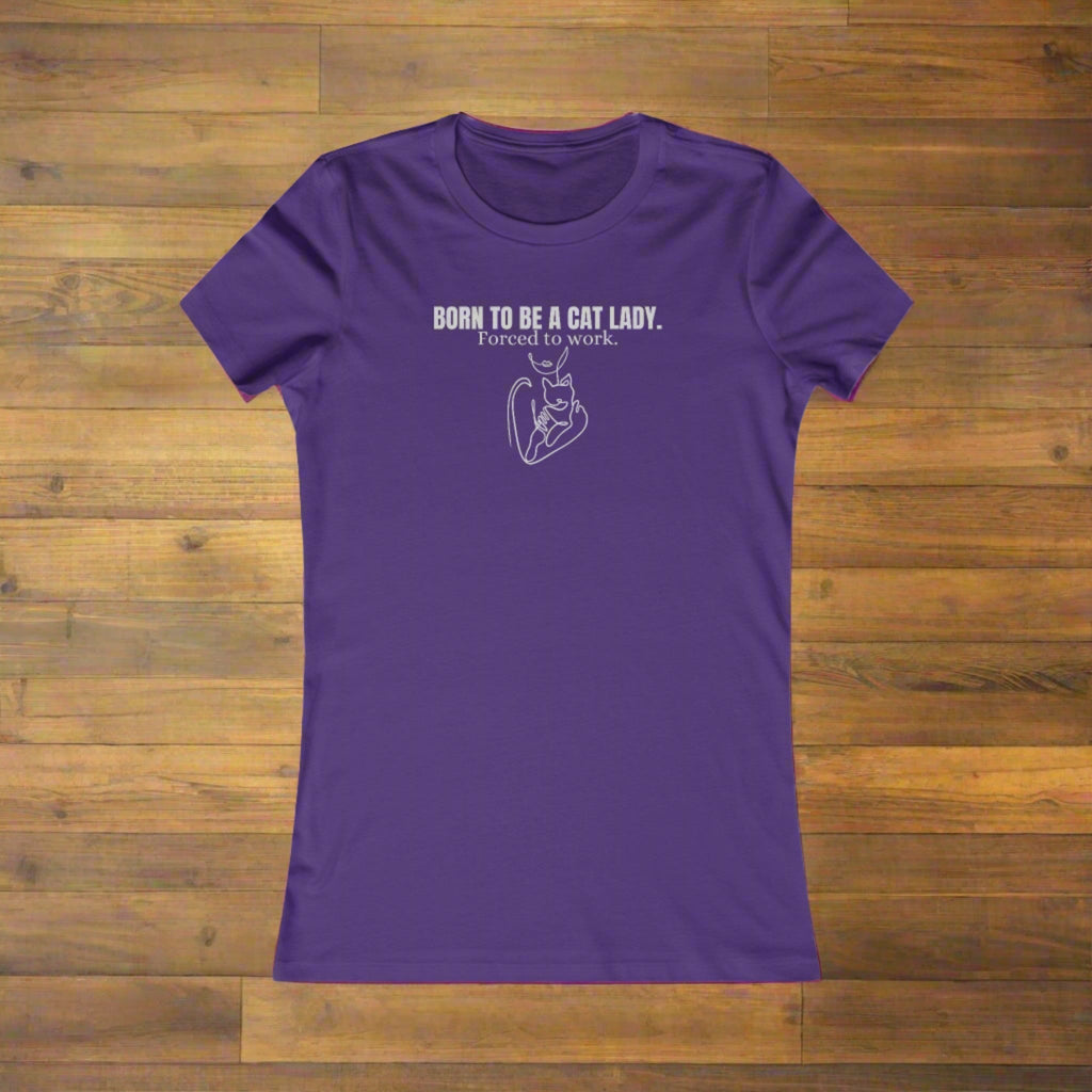 Born to be Cat Lady Women's Favorite Tee - T - Shirt - Epileptic Al’s Shop