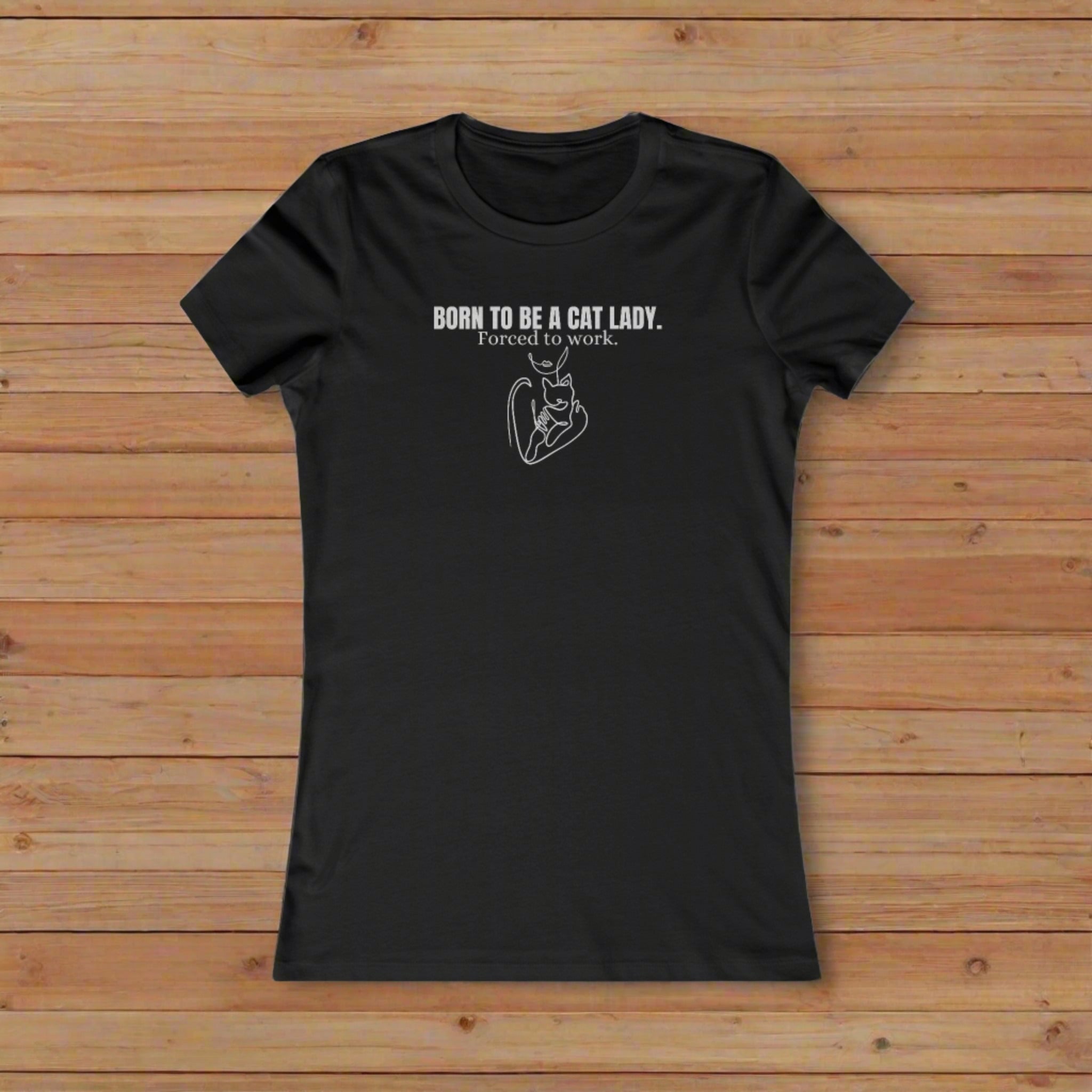 Born to be Cat Lady Women's Favorite Tee - T - Shirt - Epileptic Al’s Shop