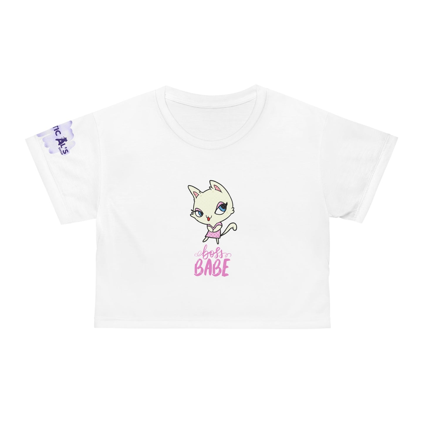 Boss Babe Crop Tee - All Over Prints - Epileptic Al’s Shop