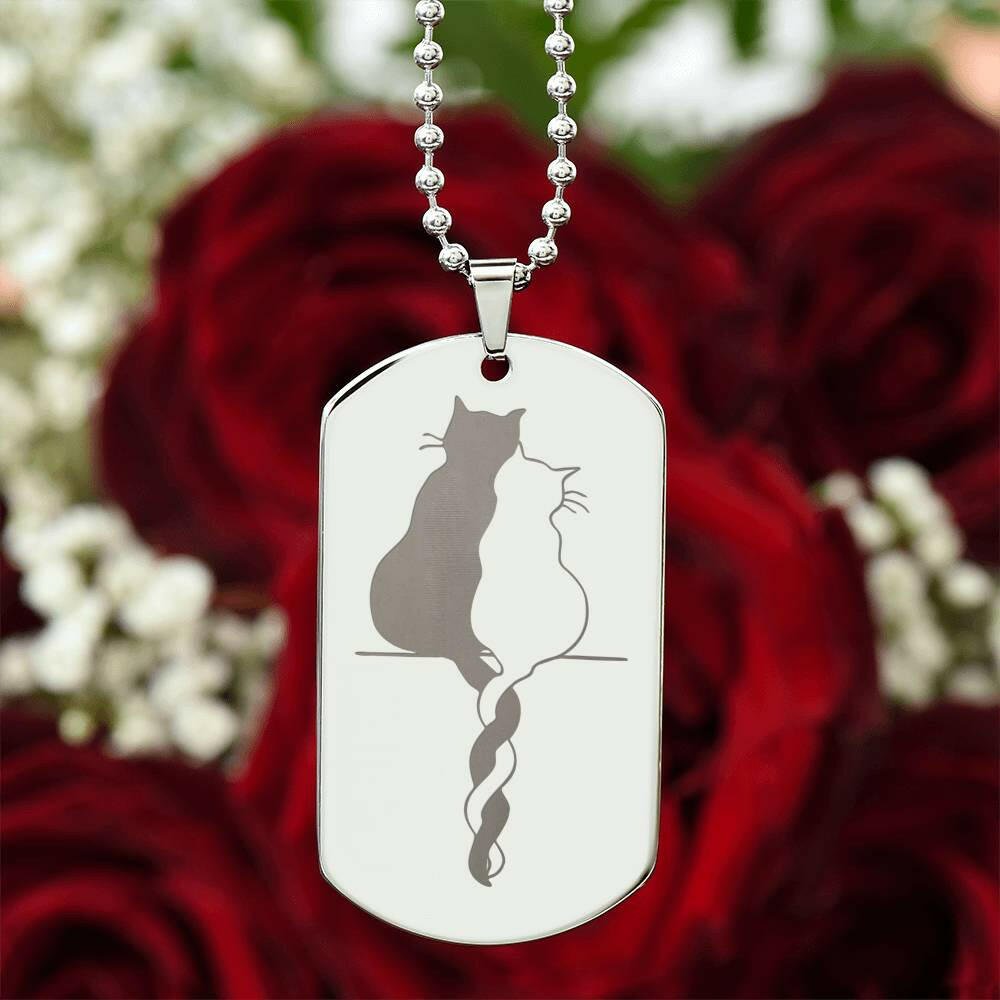 Braided Tails Engraved Necklace - Jewelry - Epileptic Al’s Shop