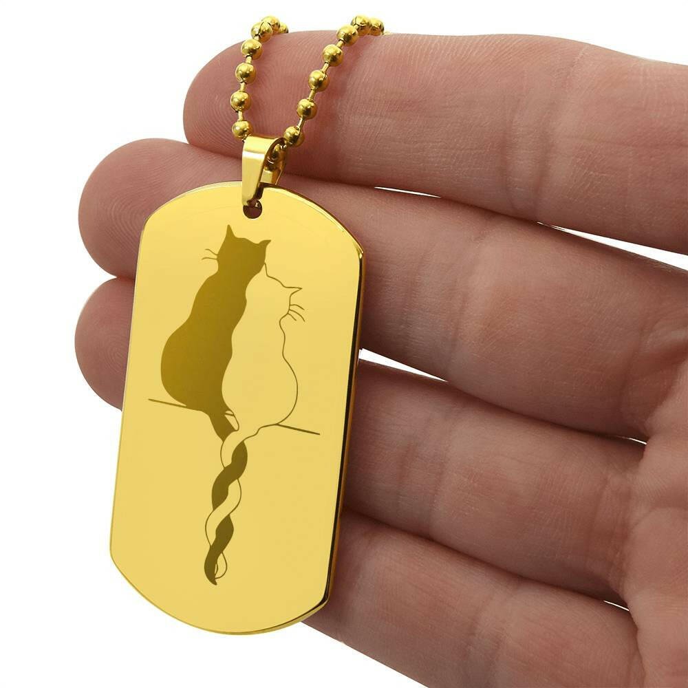 Braided Tails Engraved Necklace - Jewelry - Epileptic Al’s Shop