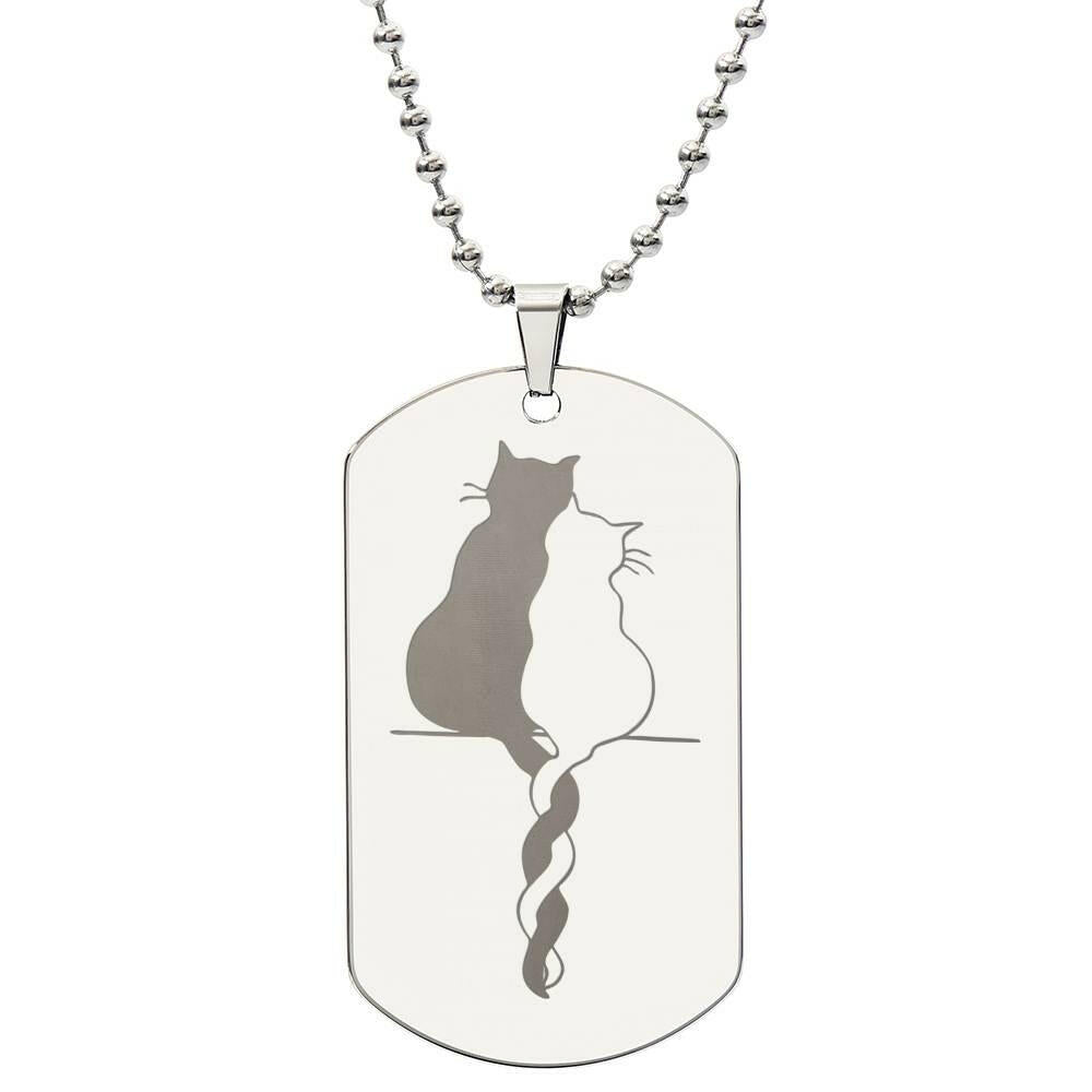 Braided Tails Engraved Necklace - Jewelry - Epileptic Al’s Shop