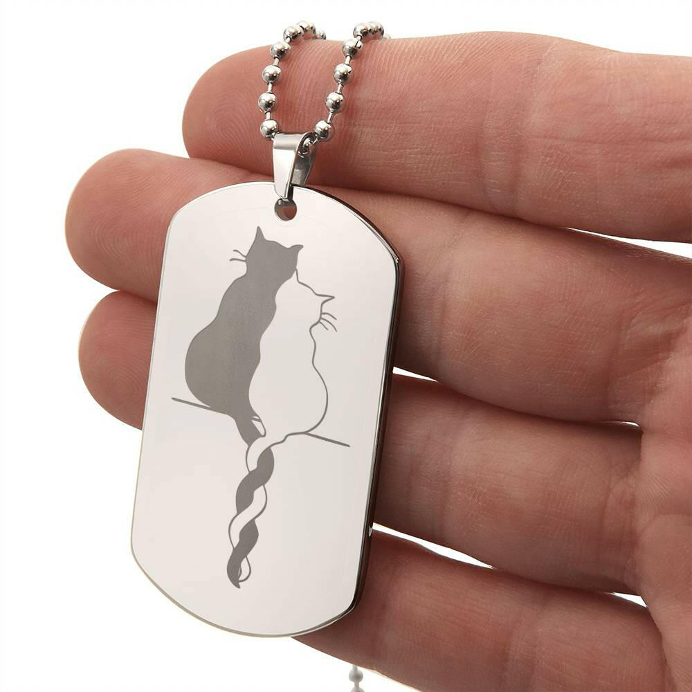 Braided Tails Engraved Necklace - Jewelry - Epileptic Al’s Shop