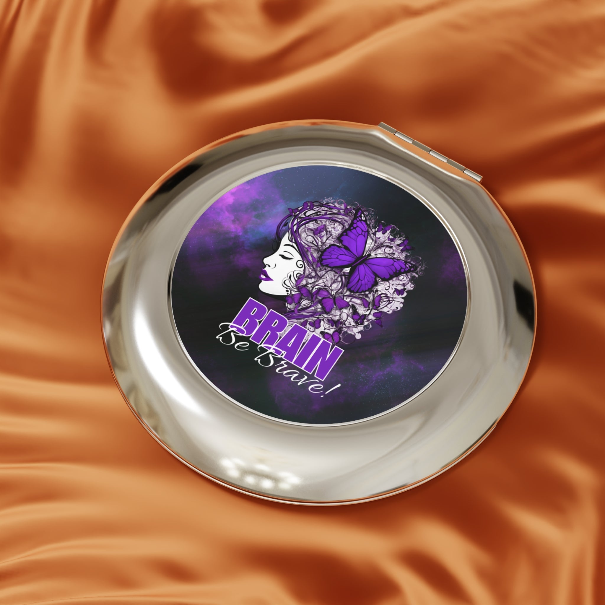 Brain Be Brave Compact Travel Mirror - Accessories, Beauty, Travel Mirror - EpiAl's Shop