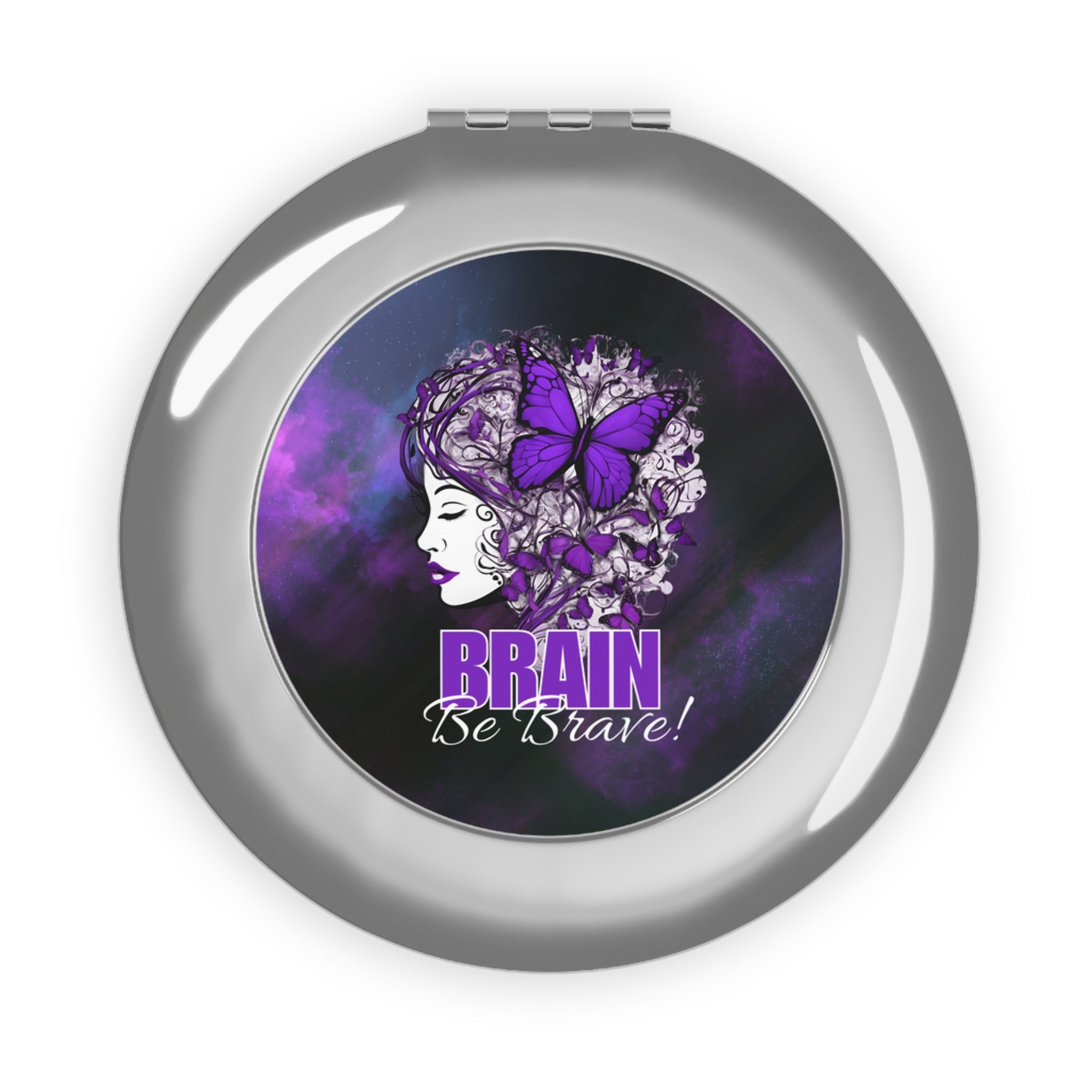 Brain Be Brave Compact Travel Mirror - Accessories, Beauty, Travel Mirror - EpiAl's Shop