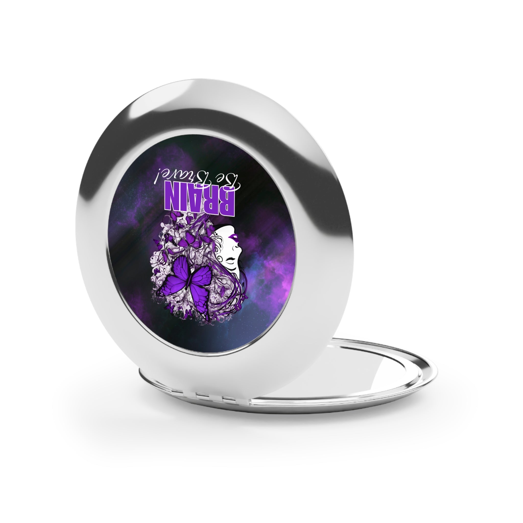 Brain Be Brave Compact Travel Mirror - Accessories, Beauty, Travel Mirror - EpiAl's Shop
