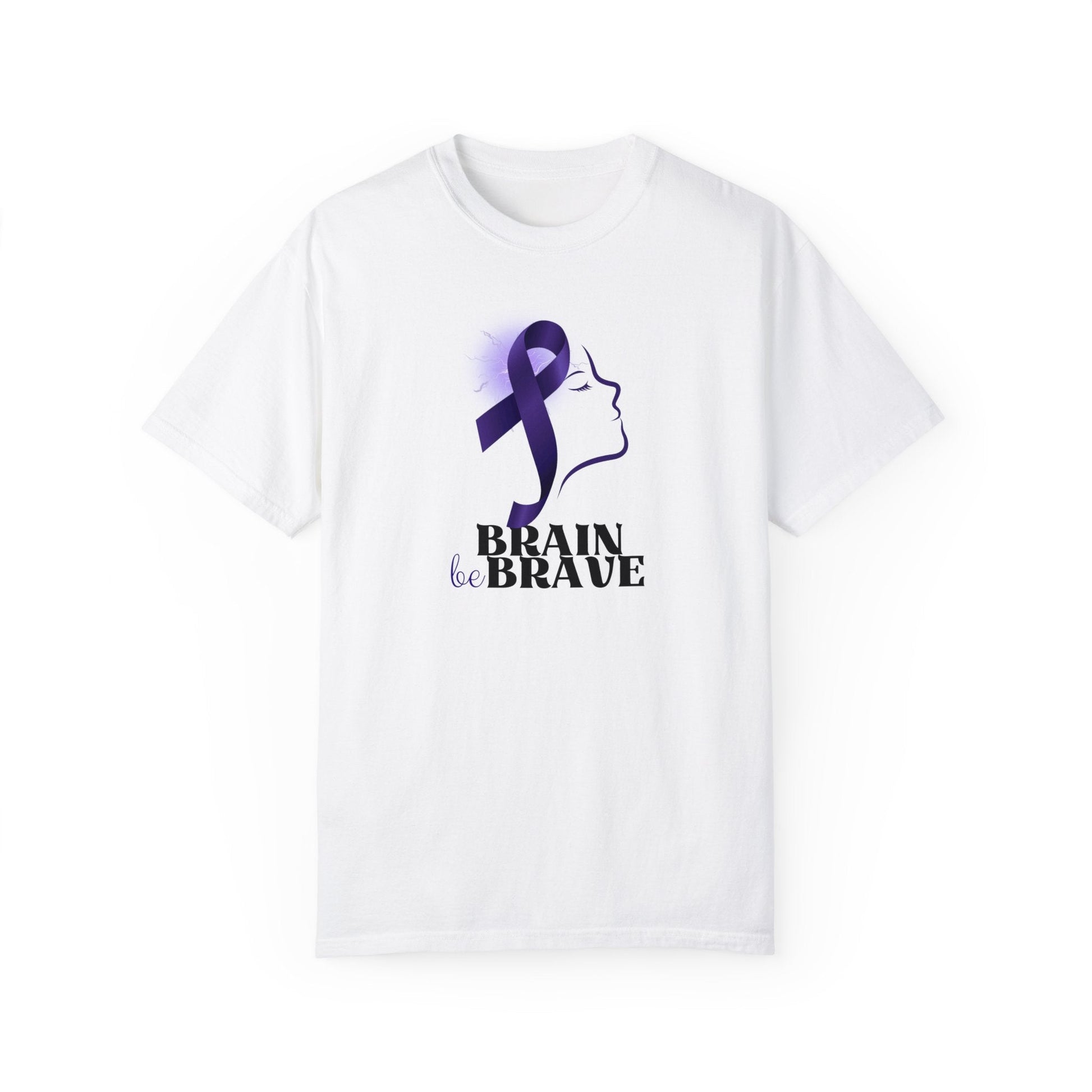 Brain Be Brave Unisex Garment - Dyed T - shirt - T - Shirt - Epileptic Al’s Shop