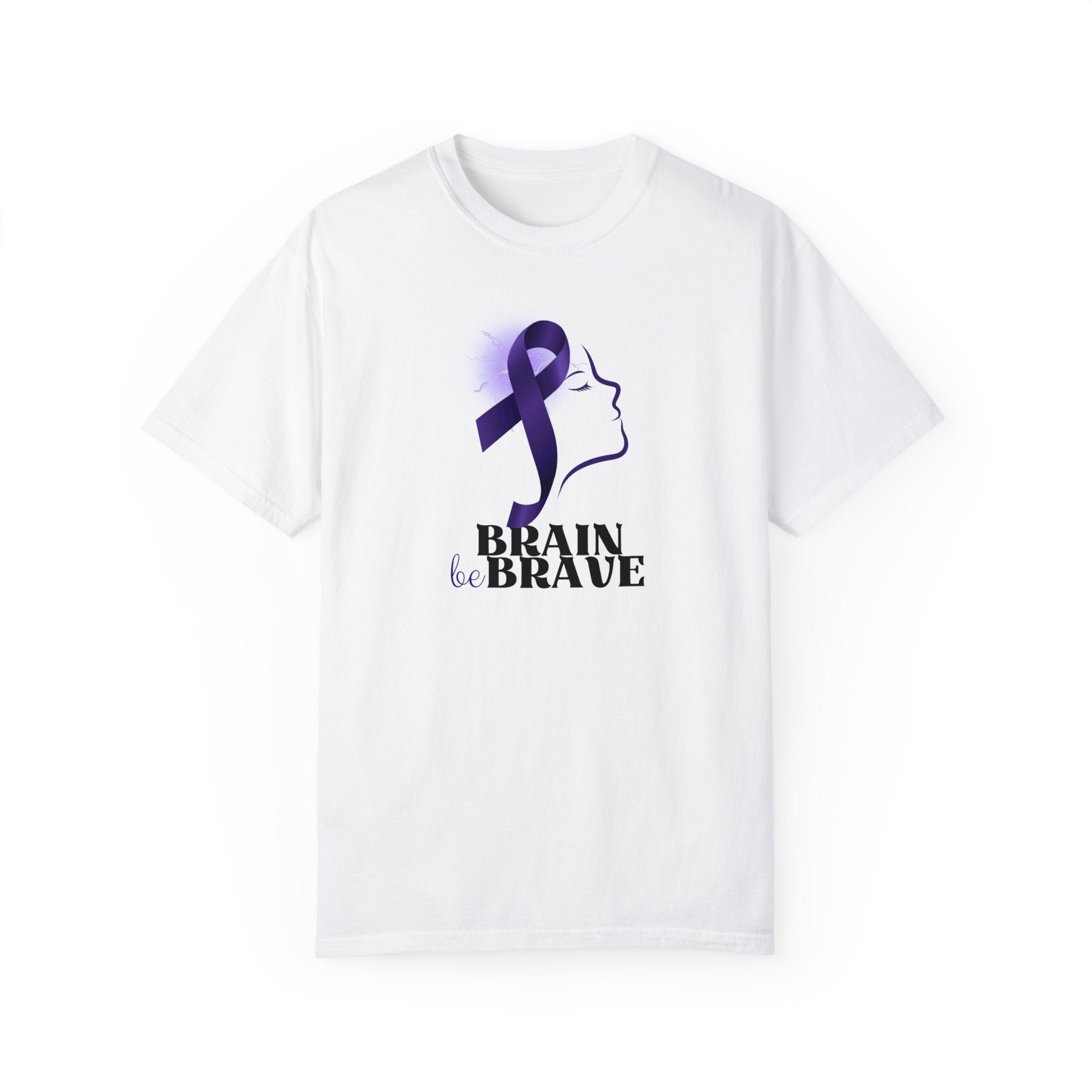 Brain Be Brave Unisex Garment - Dyed T - shirt - T - Shirt - Epileptic Al’s Shop