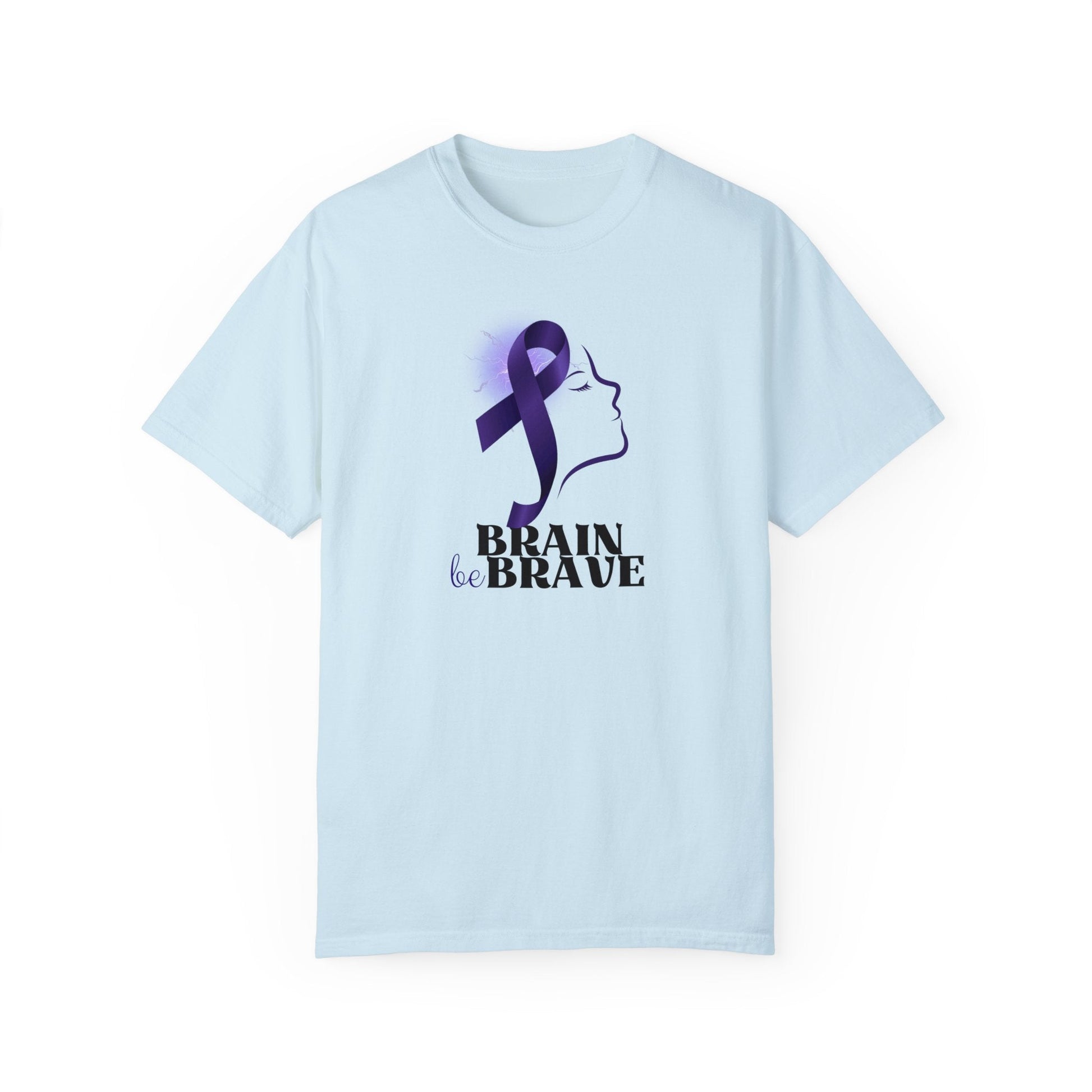 Brain Be Brave Unisex Garment - Dyed T - shirt - T - Shirt - Epileptic Al’s Shop