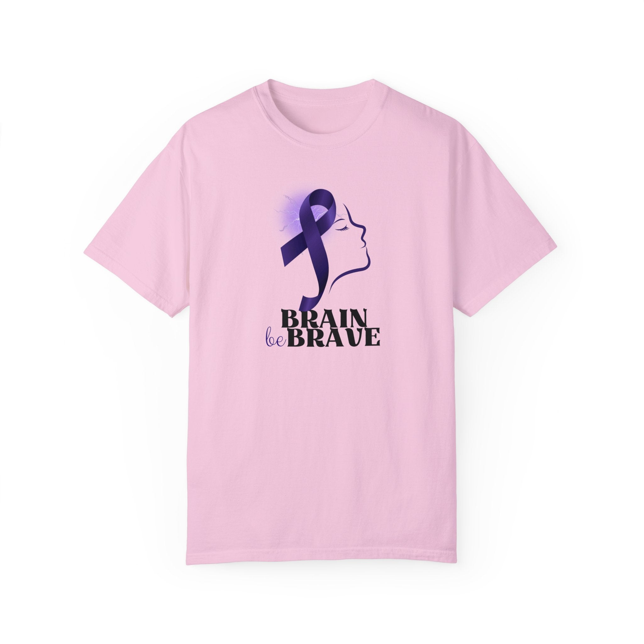 Brain Be Brave Unisex Garment - Dyed T - shirt - T - Shirt - Epileptic Al’s Shop
