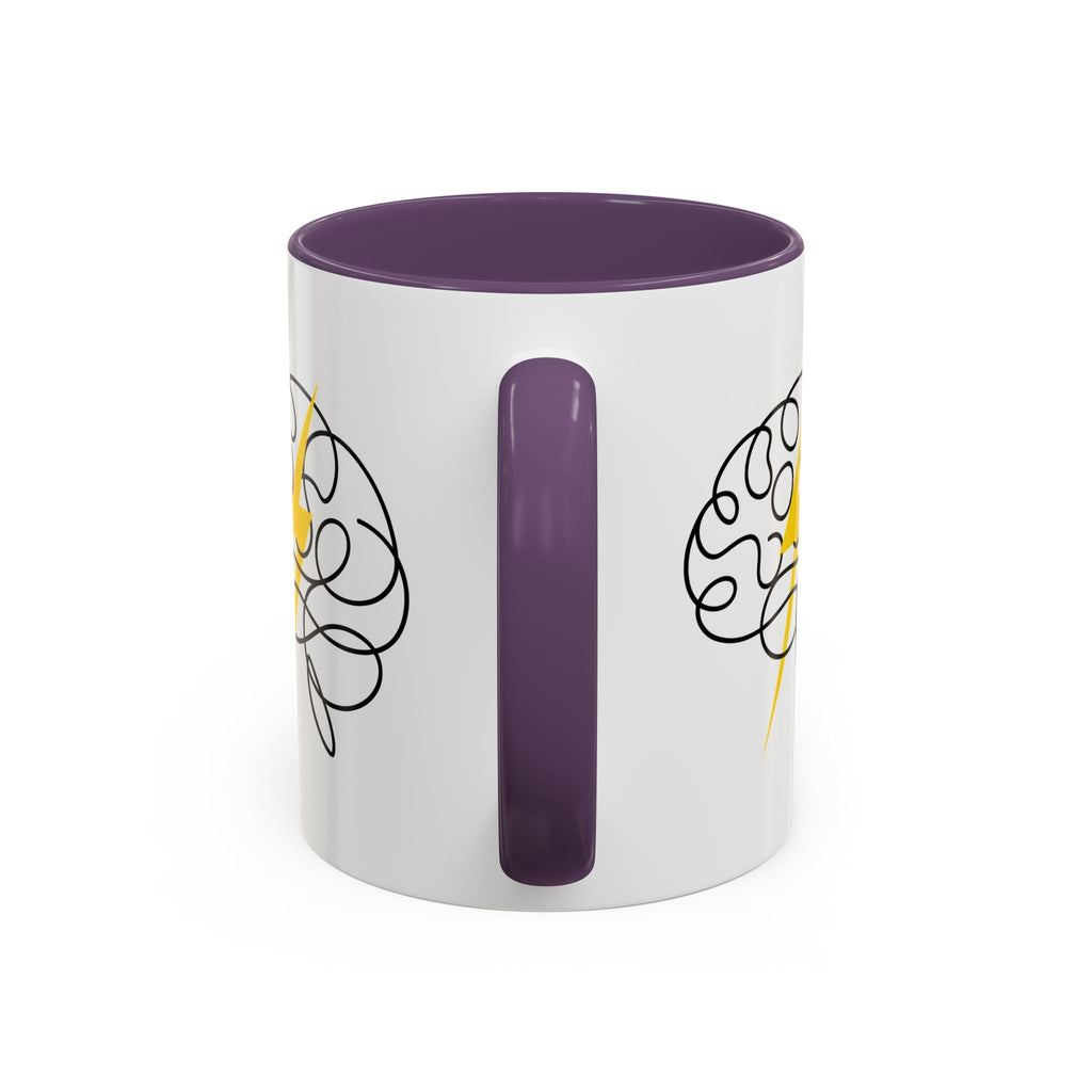 Brain Lightning Bolt Accent Coffee Mug - Drinkware, Coffee Mugs - EpiAl's Shop