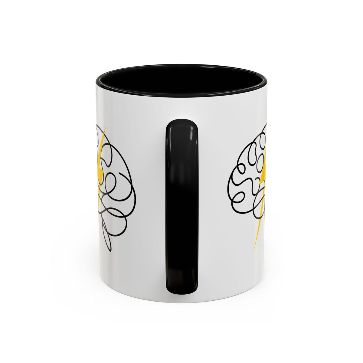Brain Lightning Bolt Accent Coffee Mug - Drinkware, Coffee Mugs - EpiAl's Shop