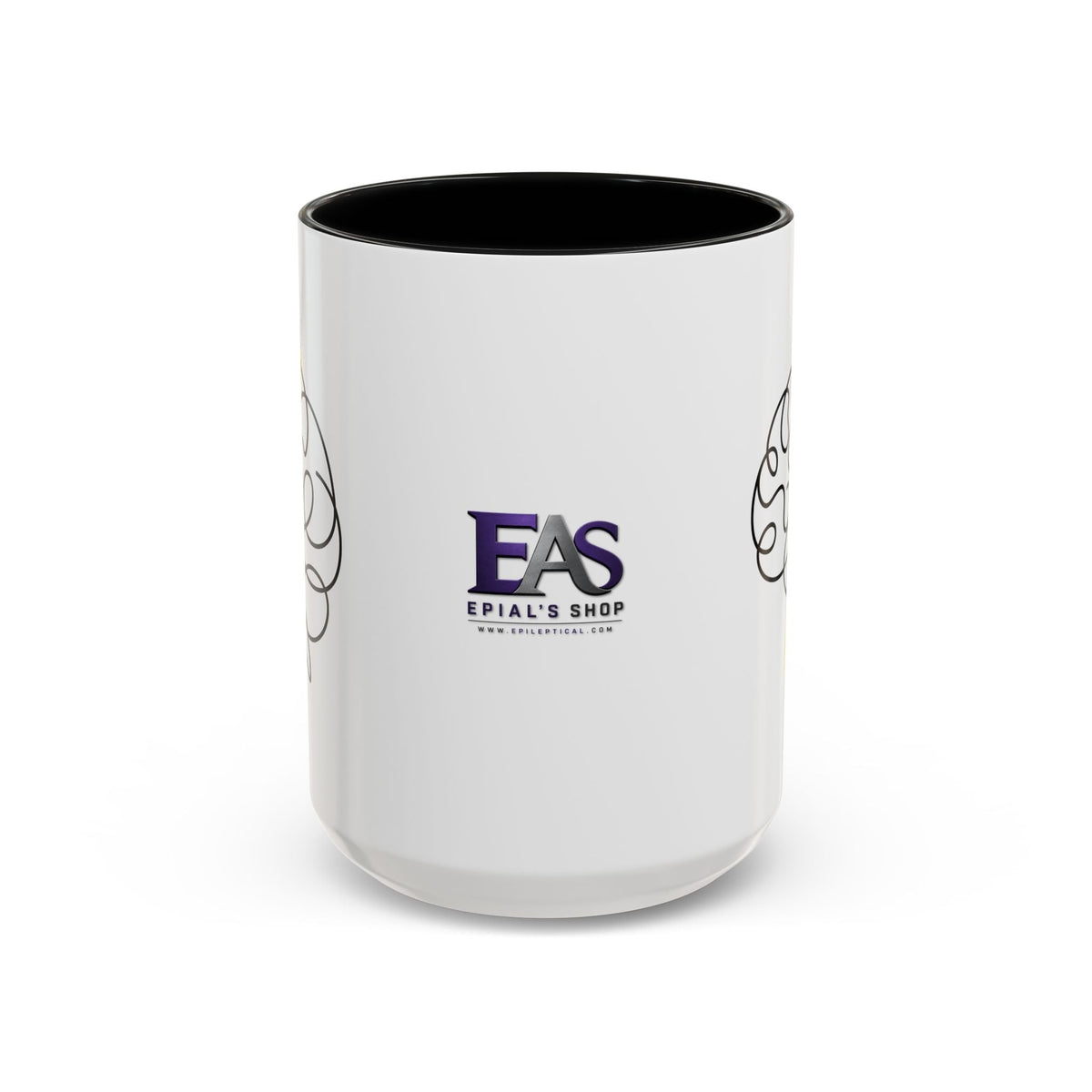 Brain Lightning Bolt Accent Coffee Mug - Drinkware, Coffee Mugs - EpiAl's Shop