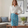 Brain & Lightning Pencil Skirt — Quiet Power Edition - Clothing, Women, Skirts - EpiAl's Shop