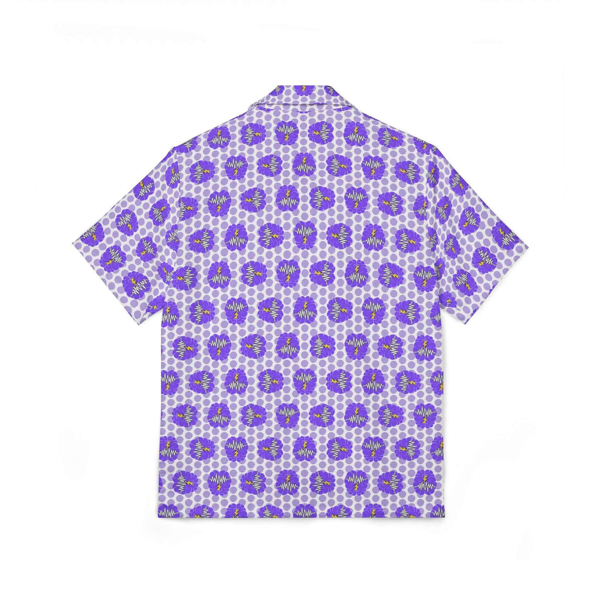 Brain Static Beach Club Camp Shirt | Epilepsy Awareness Button-Up - Clothing, Unisex, Shirt, Button-Up - EpiAl's Shop