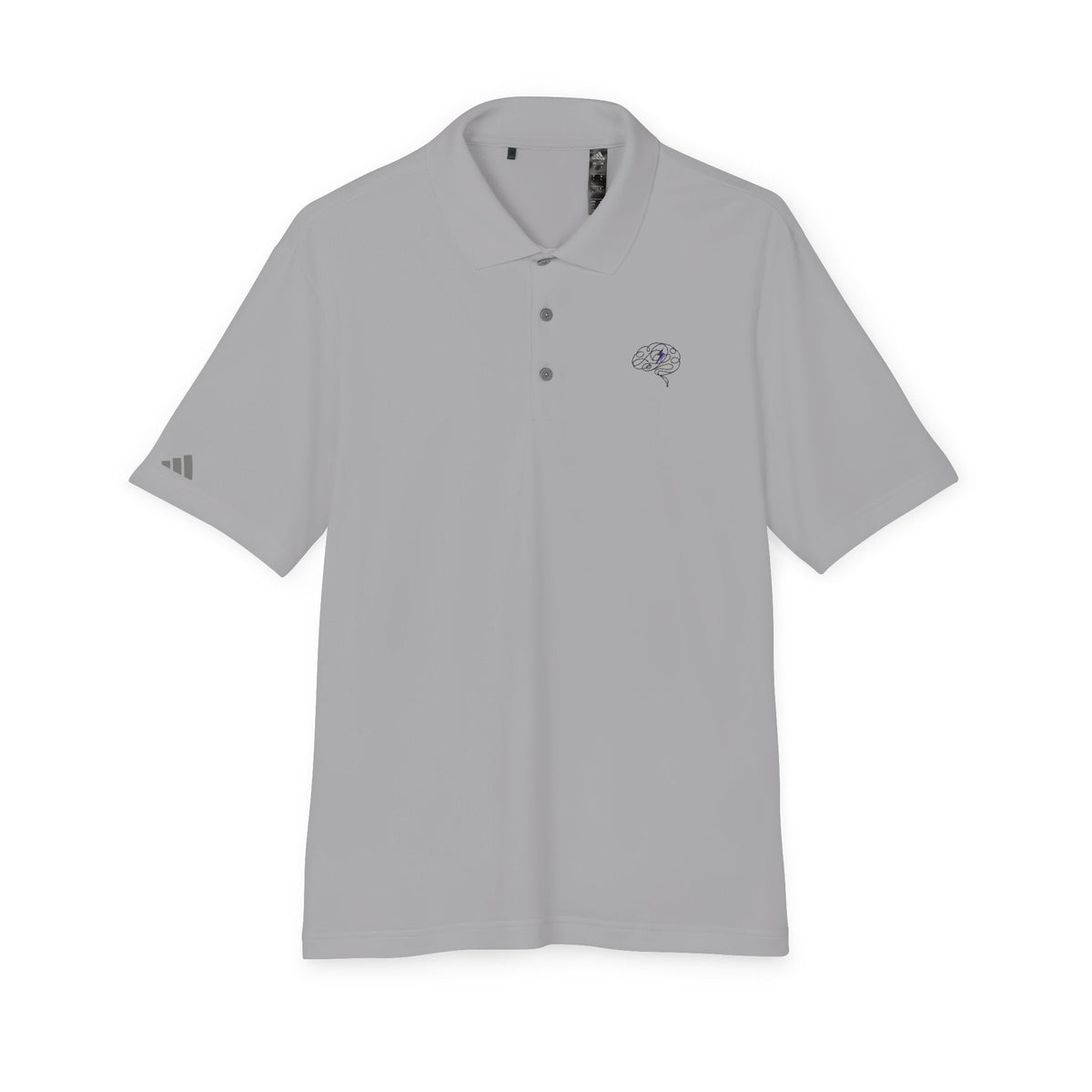 Brain Static Performance Polo | Epilepsy Awareness adidas® Polo - Clothing, Unisex, Shirt, Polo - EpiAl's Shop