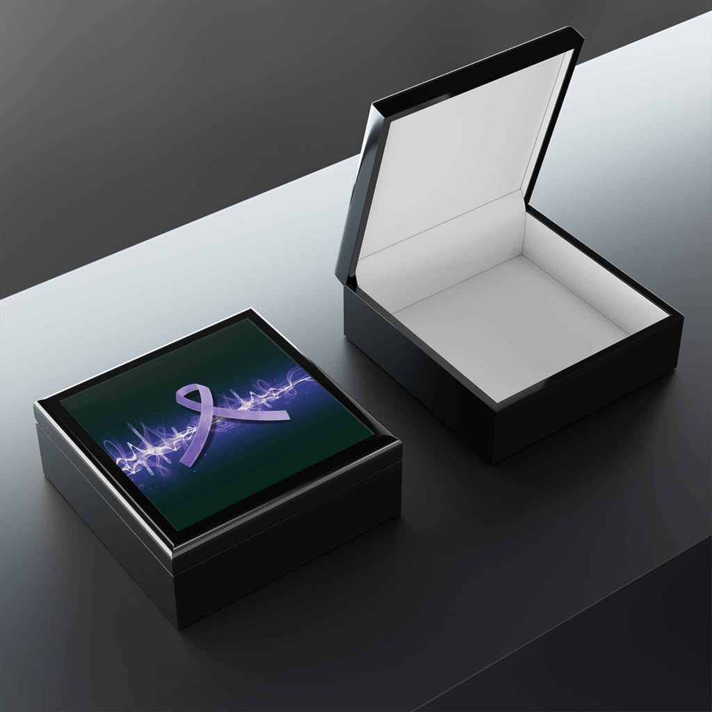Brain Waves of Strength — Awareness Keepsake Box - Decor, Jewelry Boxes - EpiAl's Shop