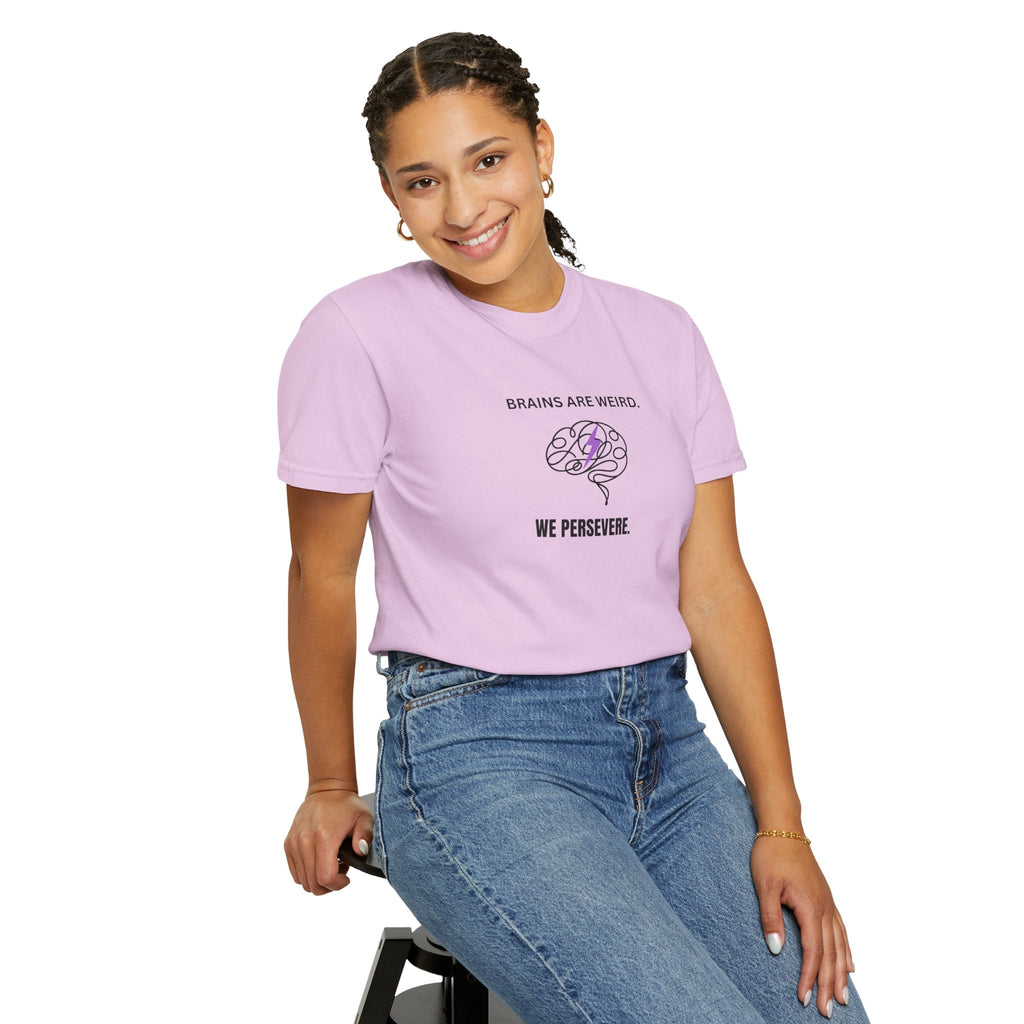 Brains Are Weird. We Persevere. – Epilepsy Awareness T-Shirt - Clothing, Unisex, T-Shirts - EpiAl's Shop