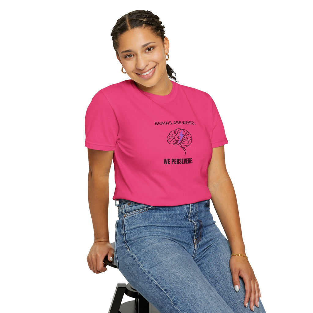 Brains Are Weird. We Persevere. – Epilepsy Awareness T-Shirt - Clothing, Unisex, T-Shirts - EpiAl's Shop