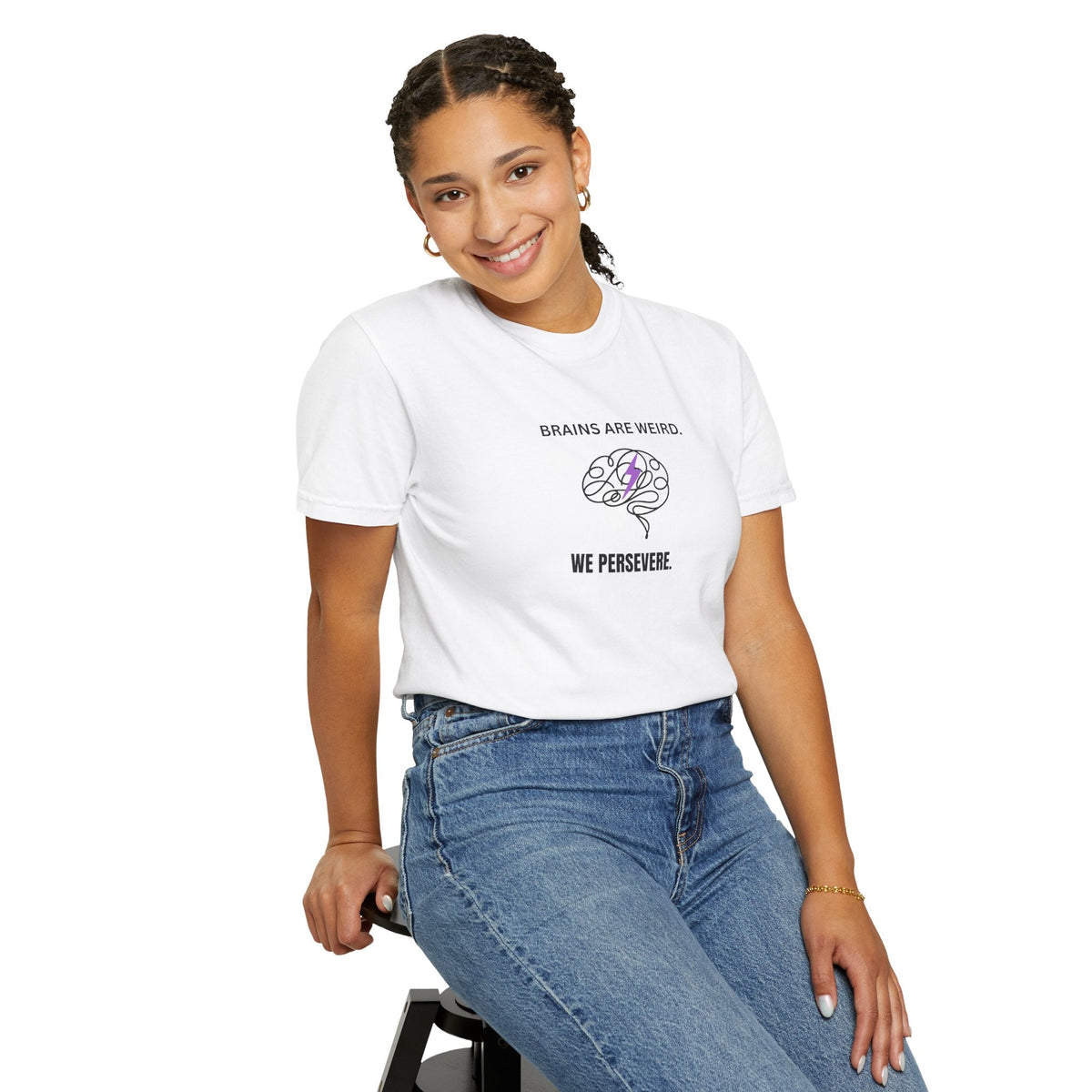 Brains Are Weird. We Persevere. – Epilepsy Awareness T-Shirt - Clothing, Unisex, T-Shirts - EpiAl's Shop