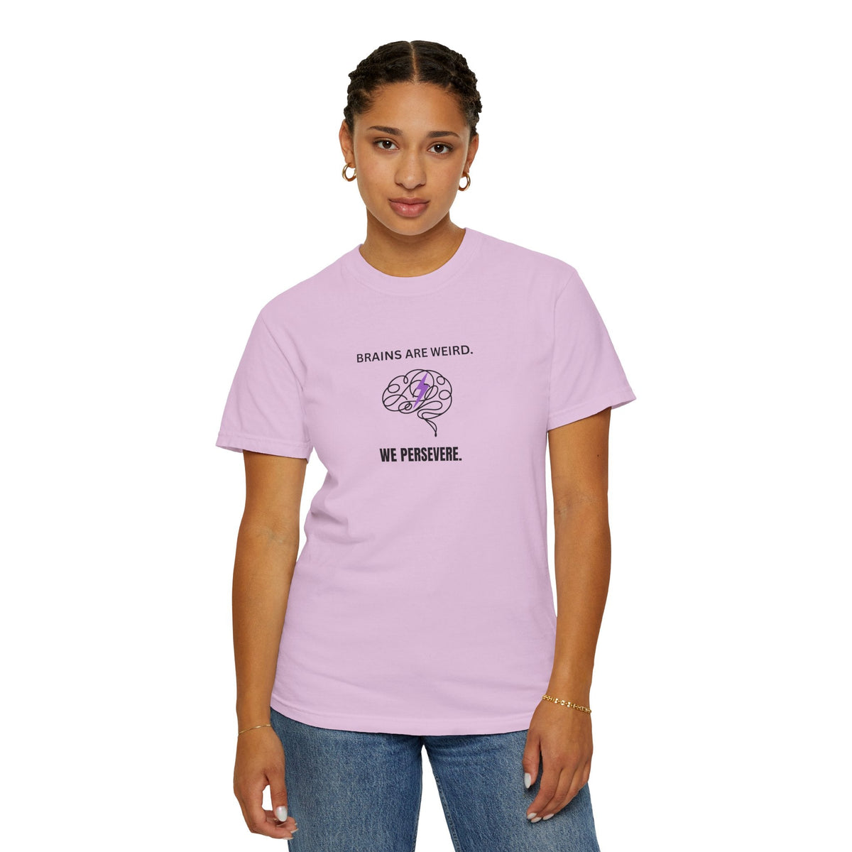 Brains Are Weird. We Persevere. – Epilepsy Awareness T-Shirt - Clothing, Unisex, T-Shirts - EpiAl's Shop