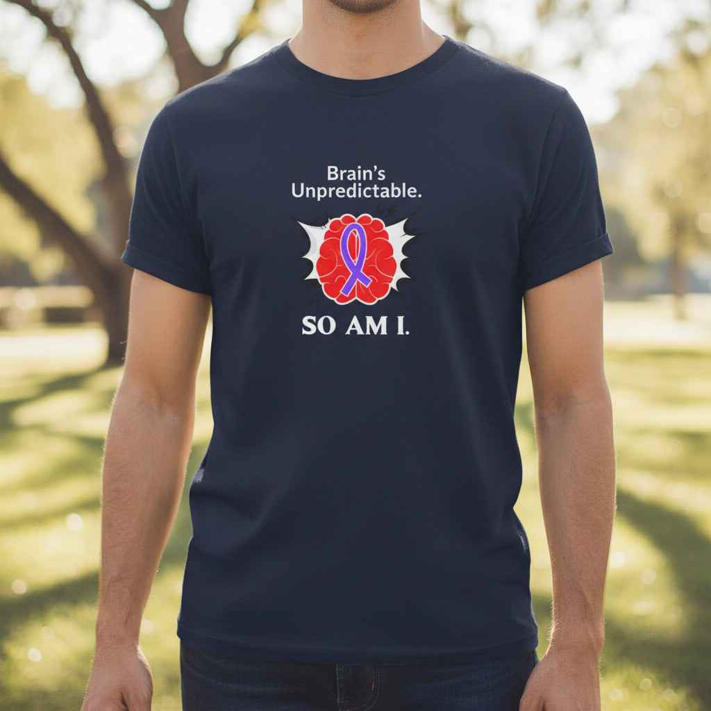 Brain’s Unpredictable. So Am I. – Epilepsy Awareness Tee - Clothing, Unisex, T-Shirts - EpiAl's Shop