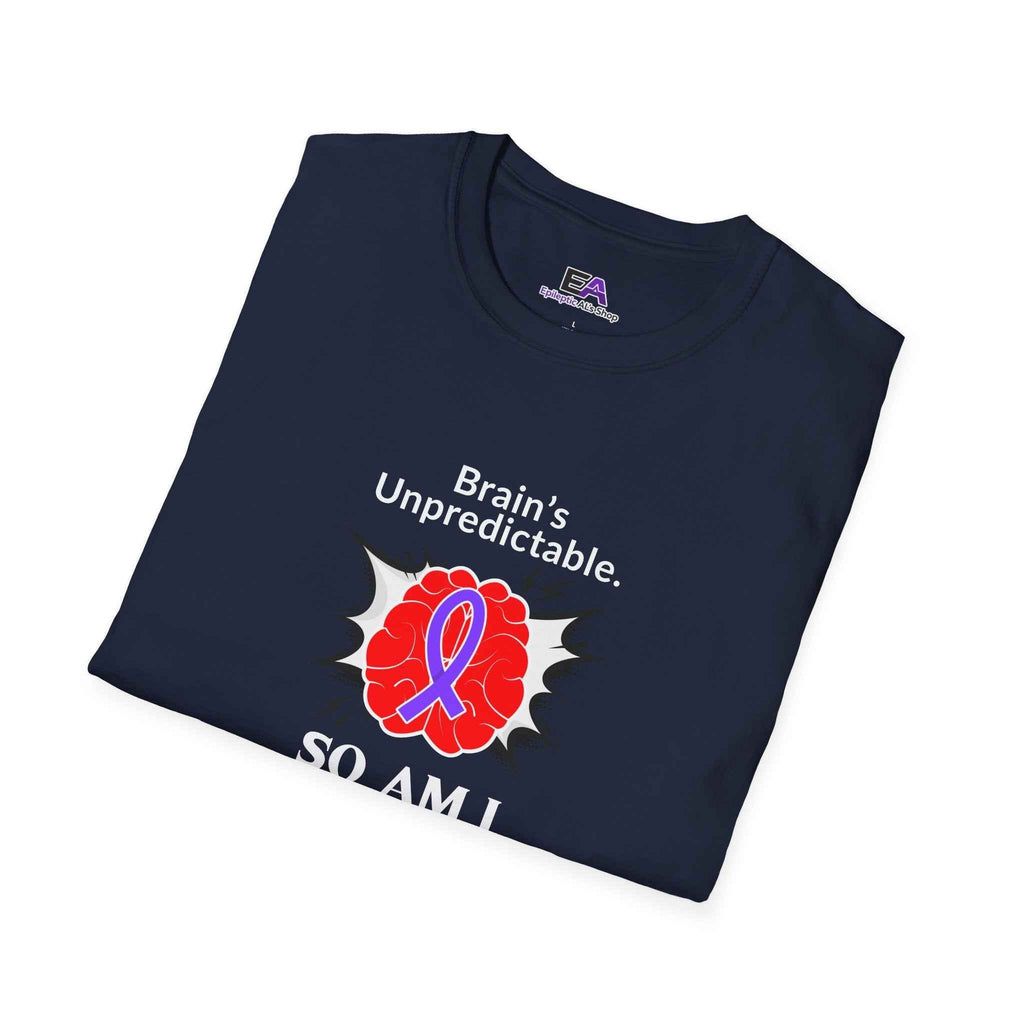 Brain’s Unpredictable. So Am I. – Epilepsy Awareness Tee - Clothing, Unisex, T-Shirts - EpiAl's Shop