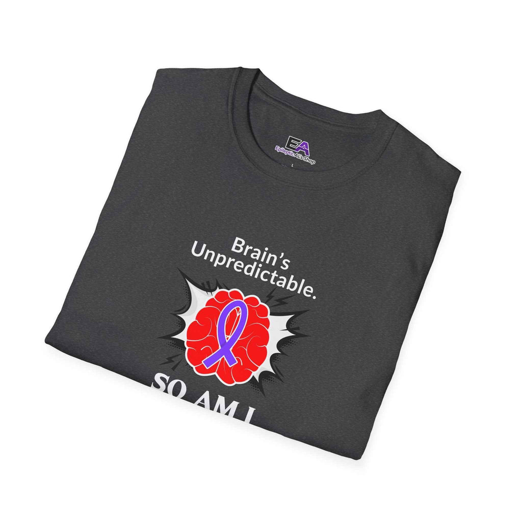 Brain’s Unpredictable. So Am I. – Epilepsy Awareness Tee - Clothing, Unisex, T-Shirts - EpiAl's Shop