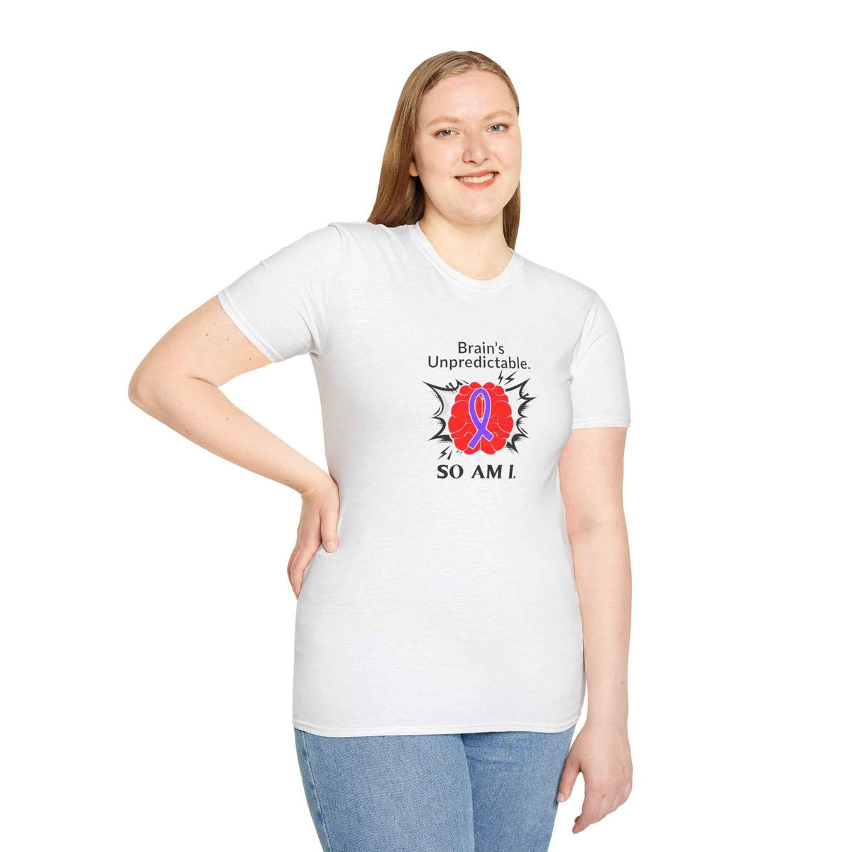 Brain’s Unpredictable. So Am I. – Epilepsy Awareness Tee - Clothing, Unisex, T-Shirts - EpiAl's Shop