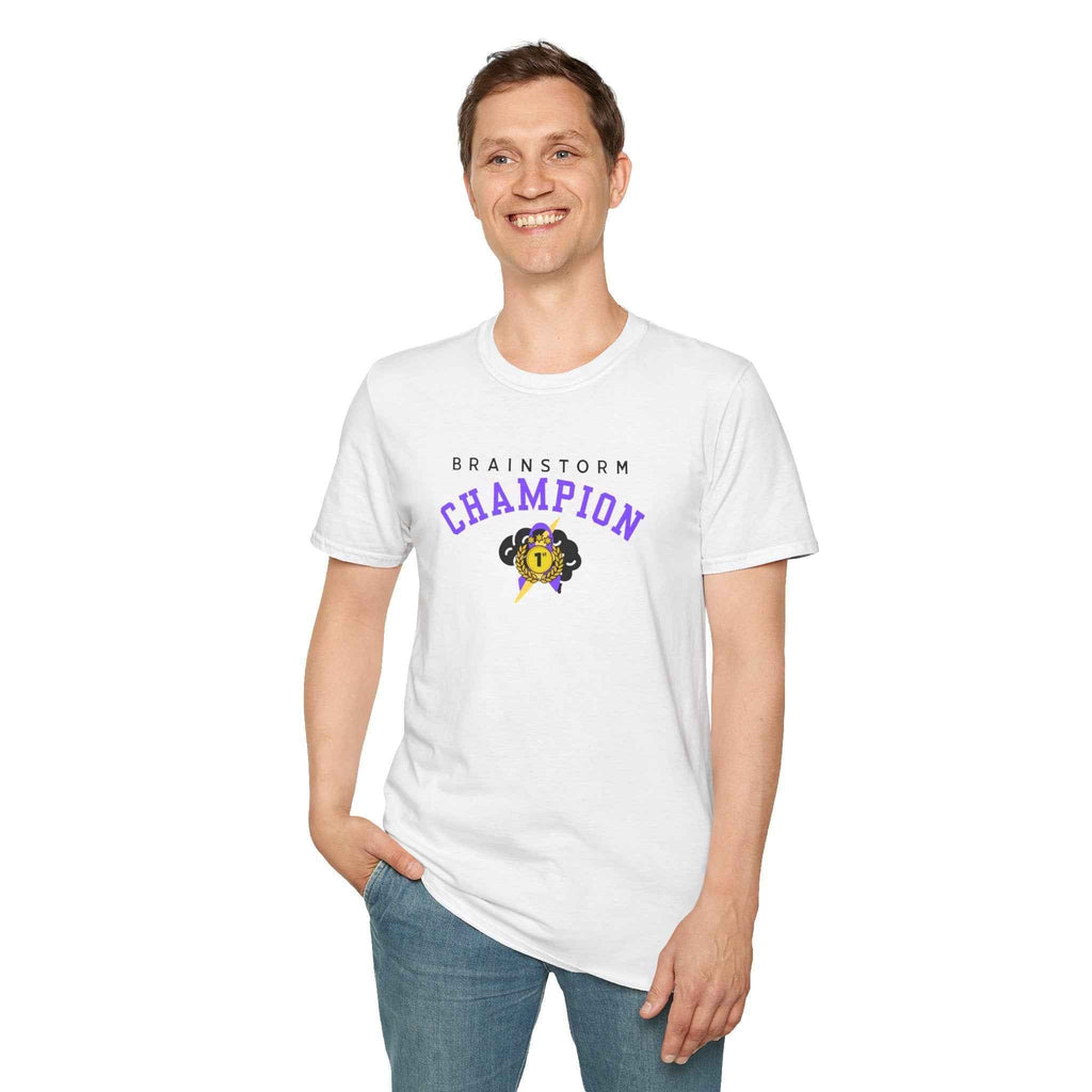 Brainstorm Champion Tee – Neurostrong Graphic T-Shirt - Clothing, Unisex, T-Shirts - EpiAl's Shop