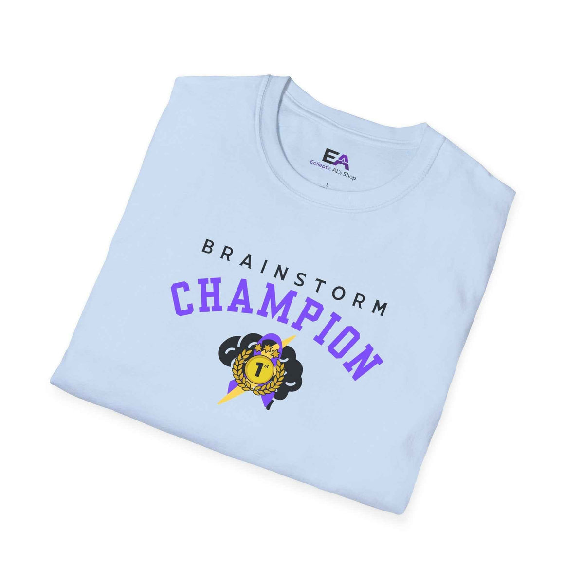 Brainstorm Champion Tee – Neurostrong Graphic T-Shirt - Clothing, Unisex, T-Shirts - EpiAl's Shop