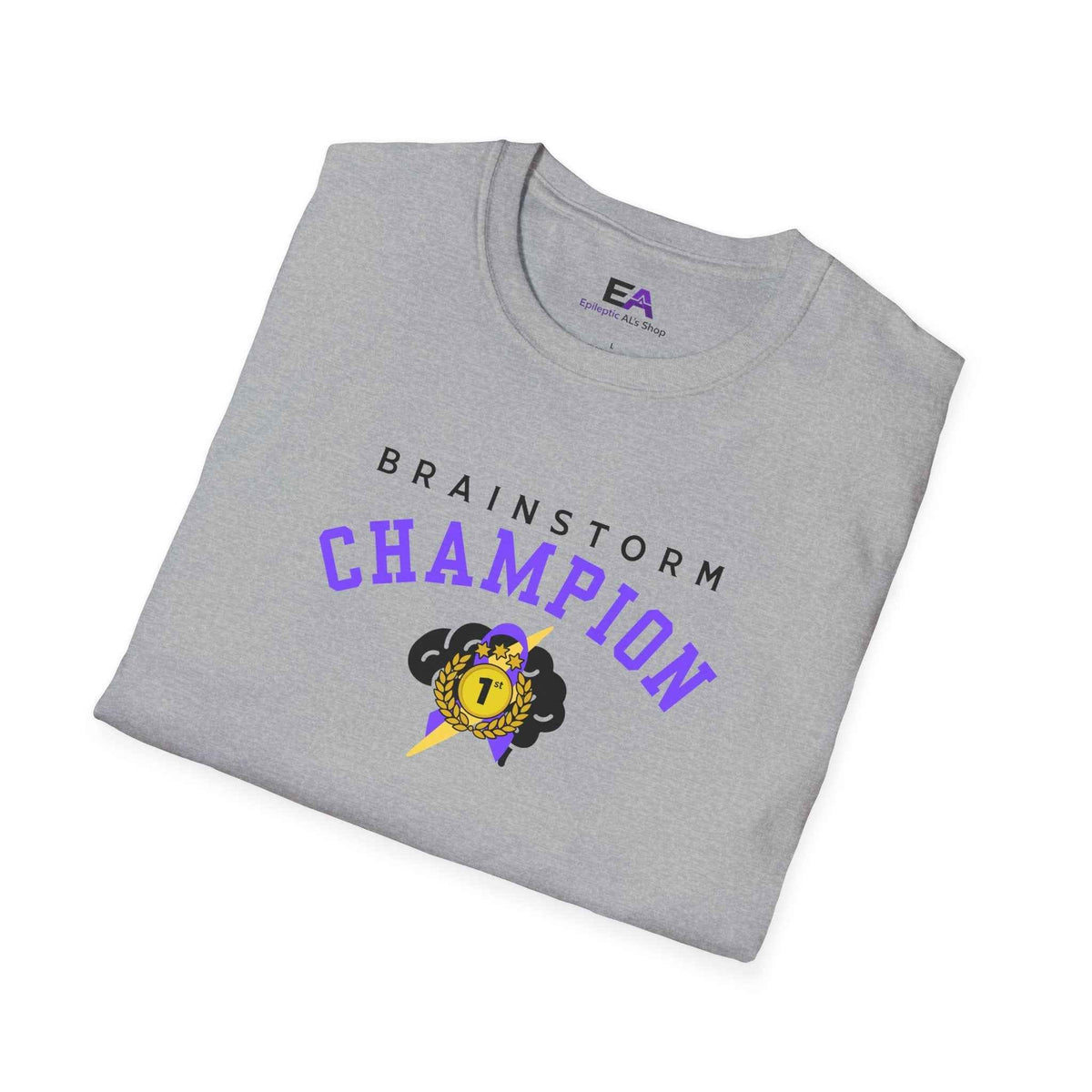 Brainstorm Champion Tee – Neurostrong Graphic T-Shirt - Clothing, Unisex, T-Shirts - EpiAl's Shop