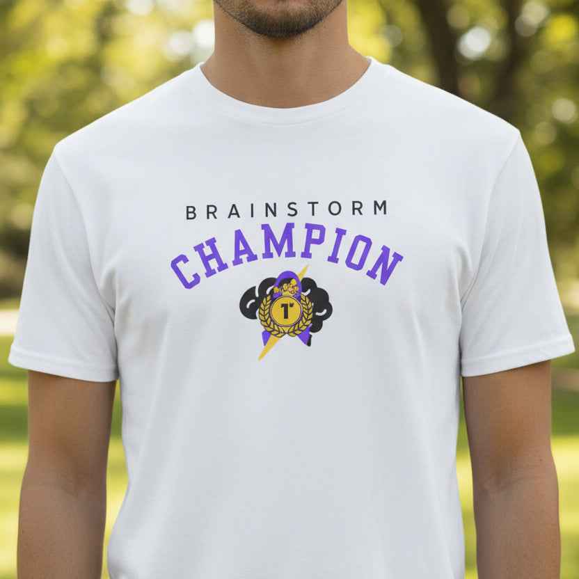 Brainstorm Champion Tee – Neurostrong Graphic T-Shirt - Clothing, Unisex, T-Shirts - EpiAl's Shop