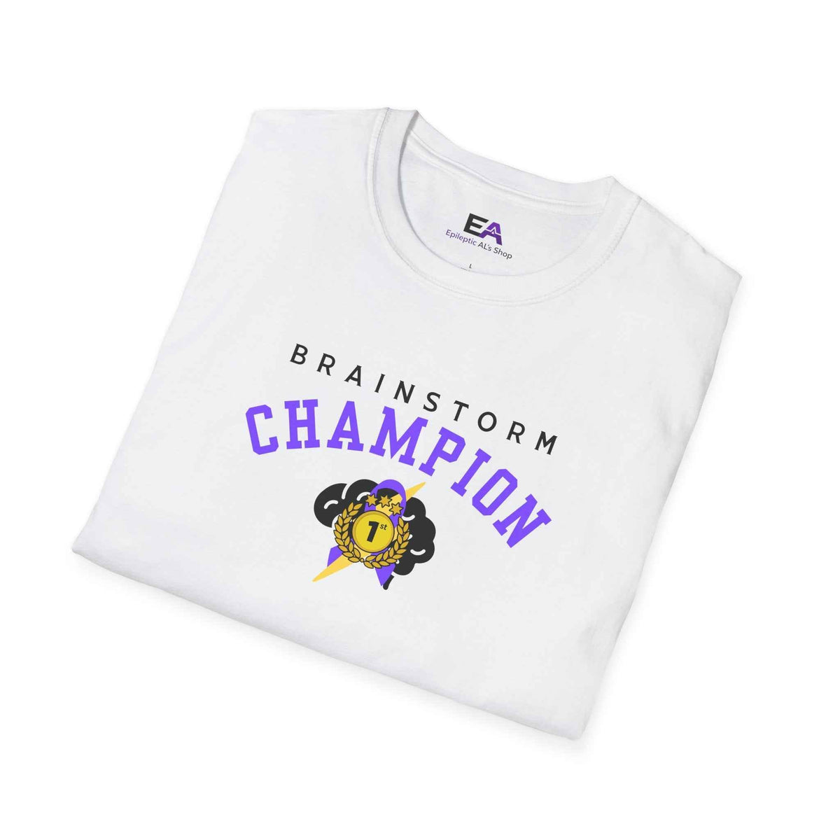 Brainstorm Champion Tee – Neurostrong Graphic T-Shirt - Clothing, Unisex, T-Shirts - EpiAl's Shop