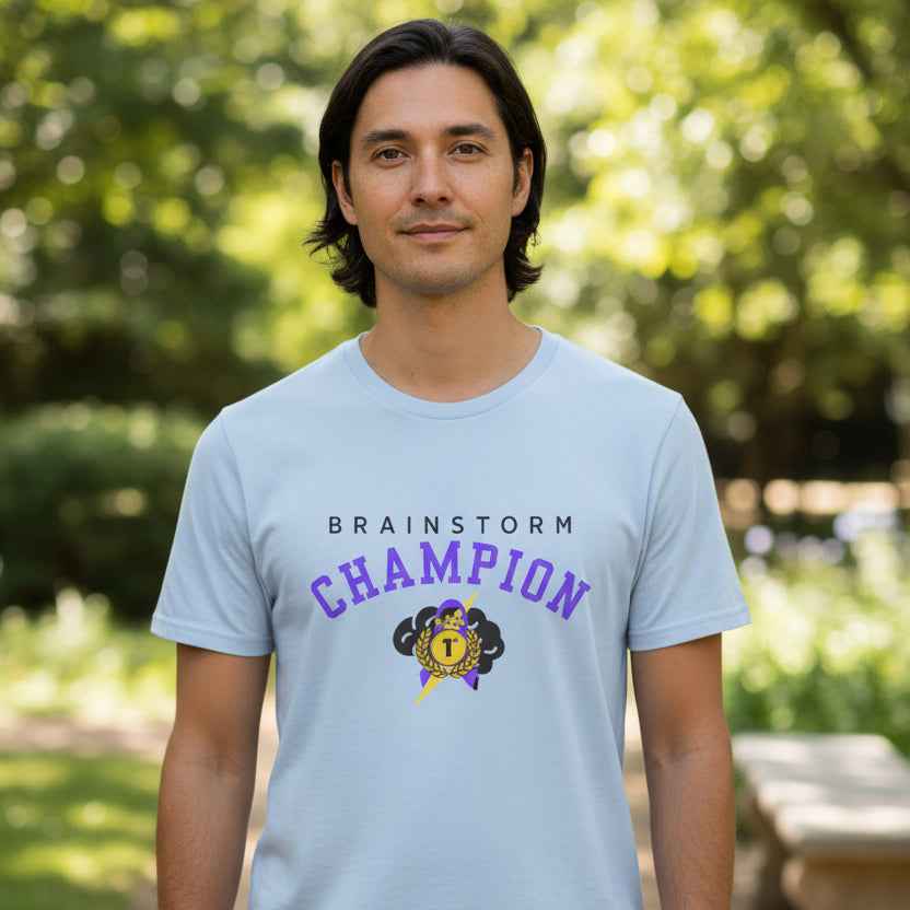 Brainstorm Champion Tee – Neurostrong Graphic T-Shirt - Clothing, Unisex, T-Shirts - EpiAl's Shop