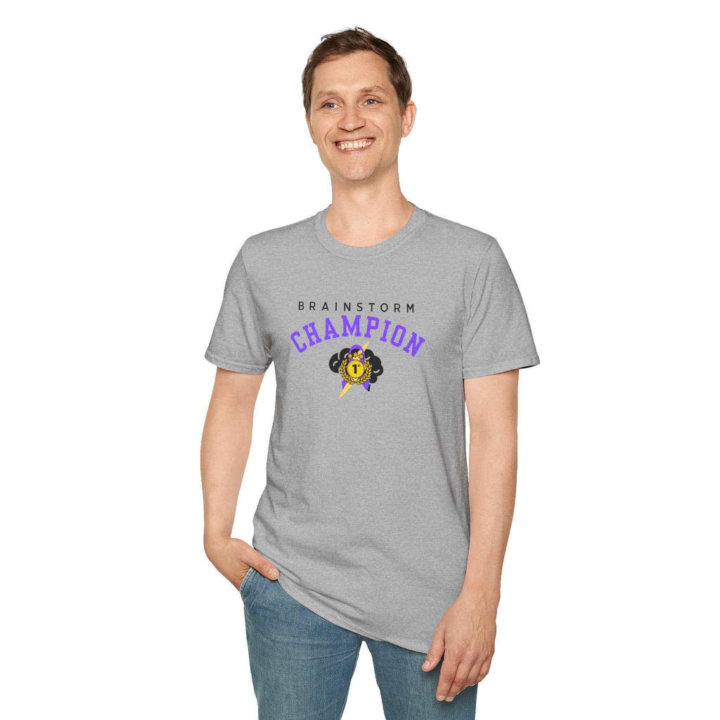 Brainstorm Champion Tee – Neurostrong Graphic T-Shirt - Clothing, Unisex, T-Shirts - EpiAl's Shop