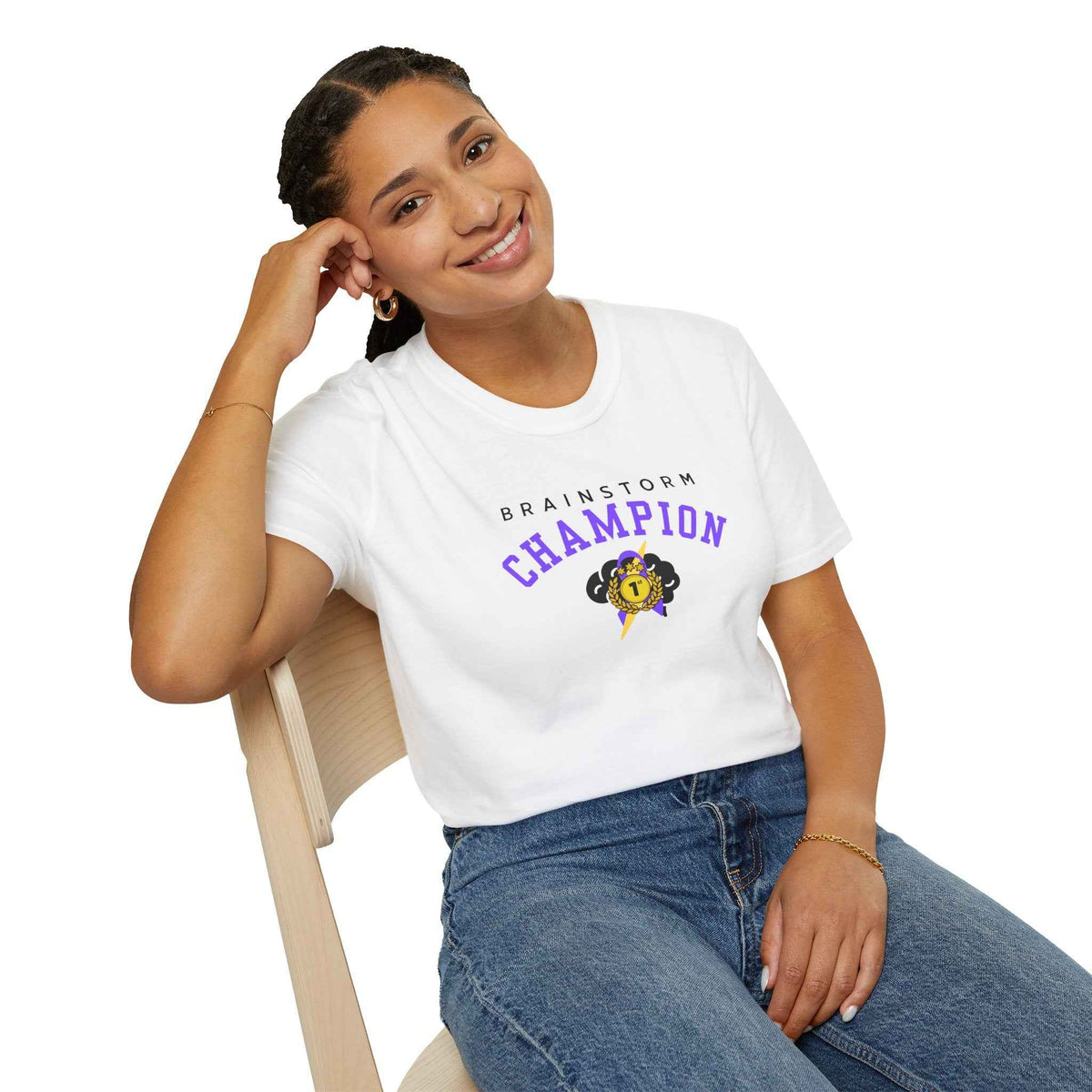 Brainstorm Champion Tee – Neurostrong Graphic T-Shirt - Clothing, Unisex, T-Shirts - EpiAl's Shop