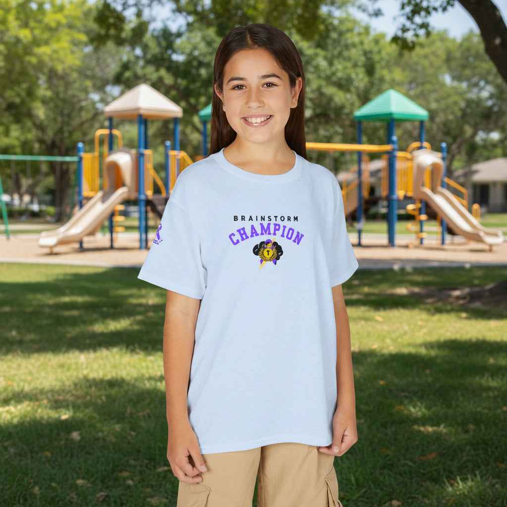 Brainstorm Champion Youth Tee – Neurostrong Kids Edition - Clothing, Youth, Unisex, T-Shirt - EpiAl's Shop