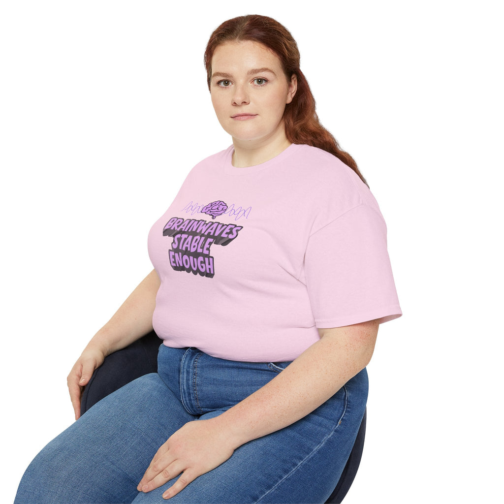Brainwaves Stable Enough Unisex Heavy Cotton Tee - Clothing, Unisex, T-Shirts - EpiAl's Shop