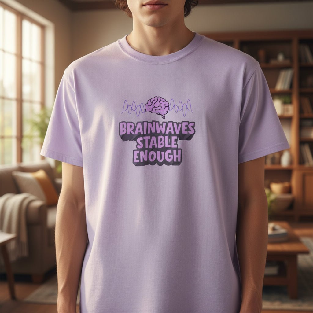 Brainwaves Stable Enough Unisex Heavy Cotton Tee - Clothing, Unisex, T-Shirts - EpiAl's Shop