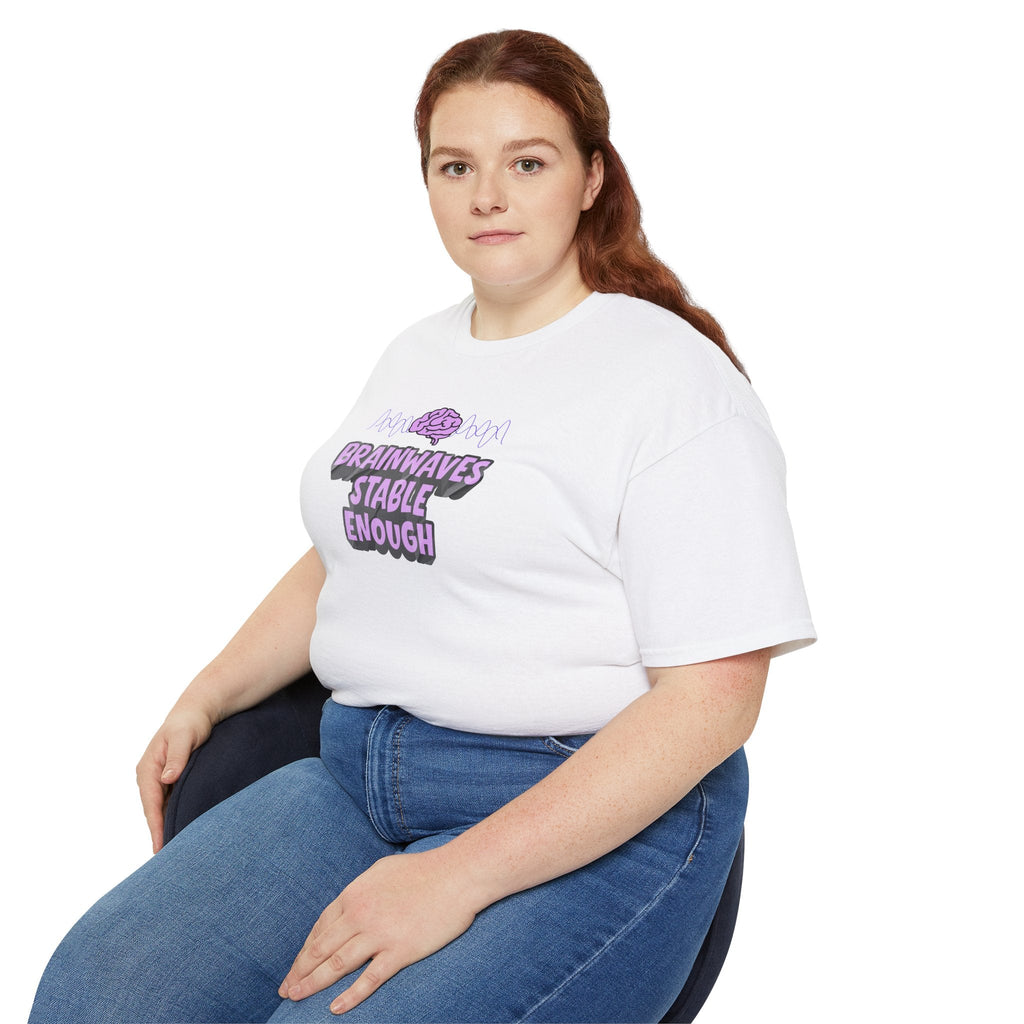 Brainwaves Stable Enough Unisex Heavy Cotton Tee - Clothing, Unisex, T-Shirts - EpiAl's Shop